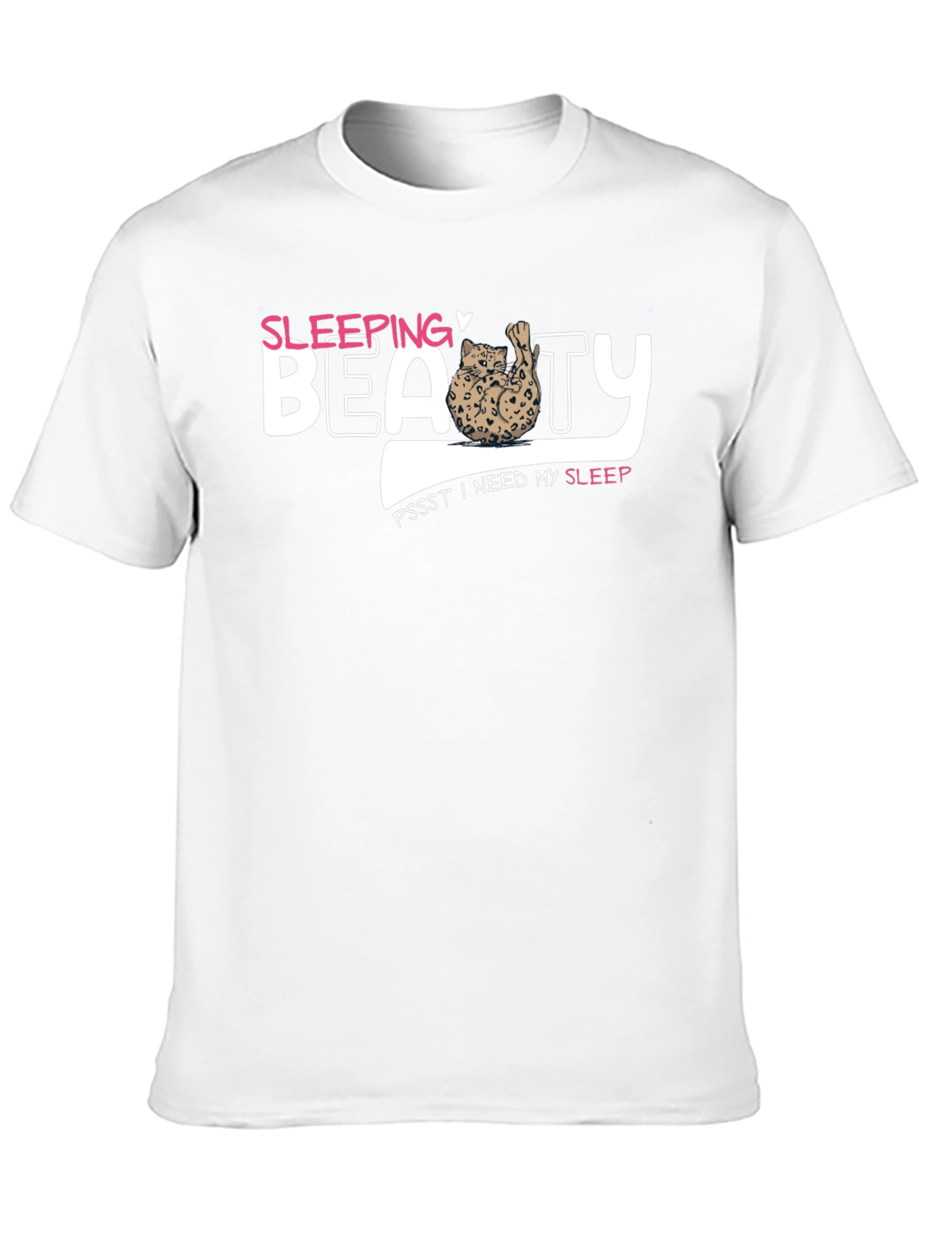 Sleeping Beauty Cat T-Shirt - Needs Sleep