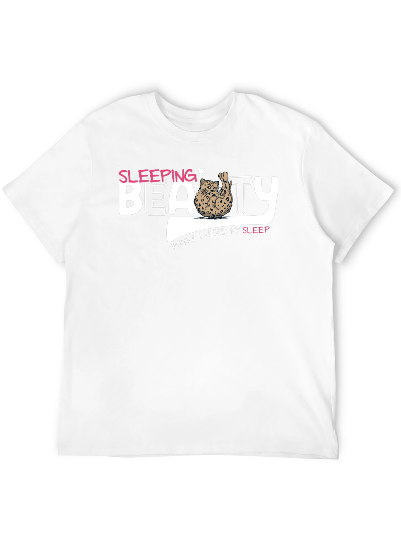 Sleeping Beauty Cat T-Shirt - Needs Sleep