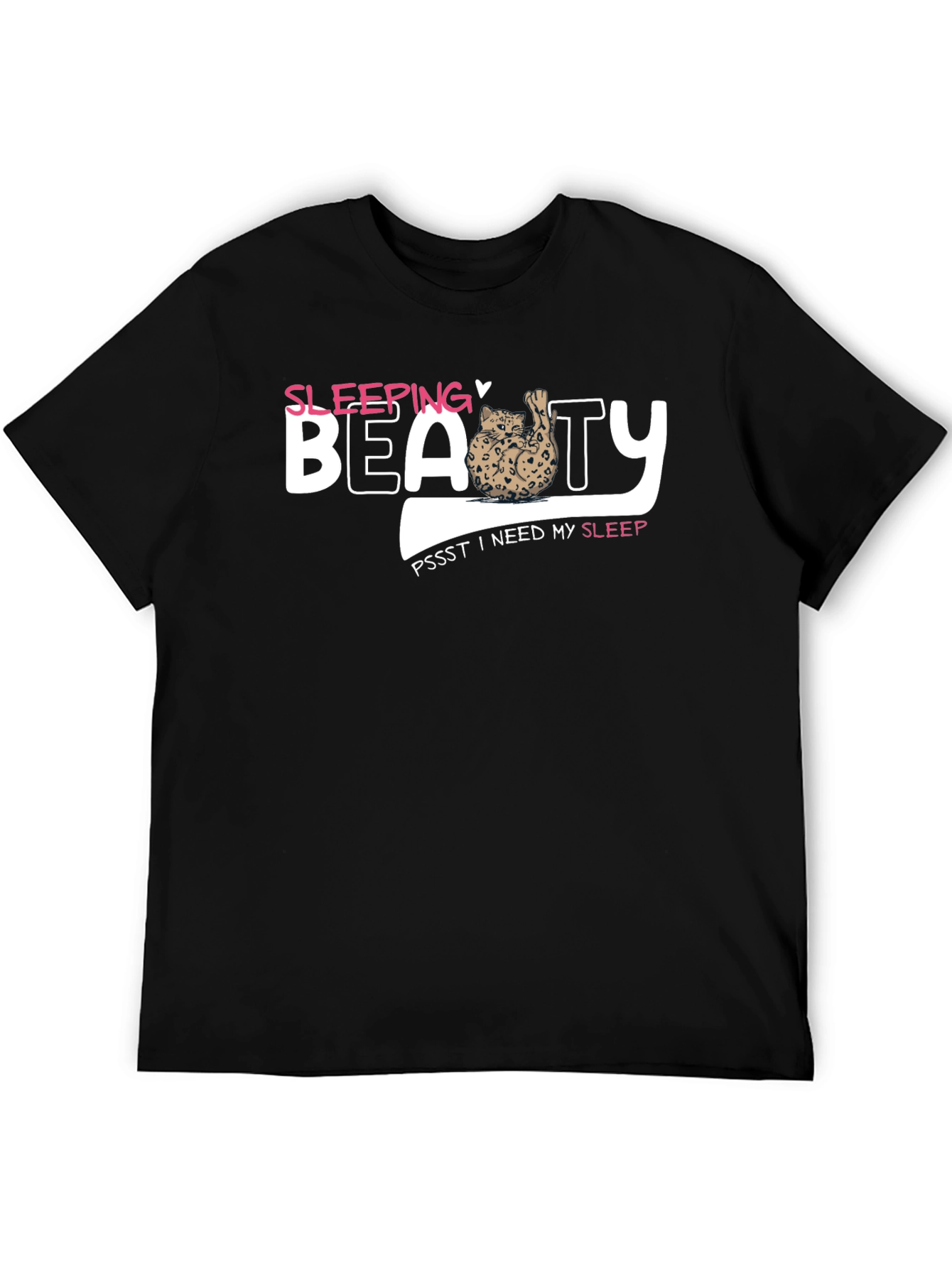 Sleeping Beauty Cat T-Shirt - Needs Sleep
