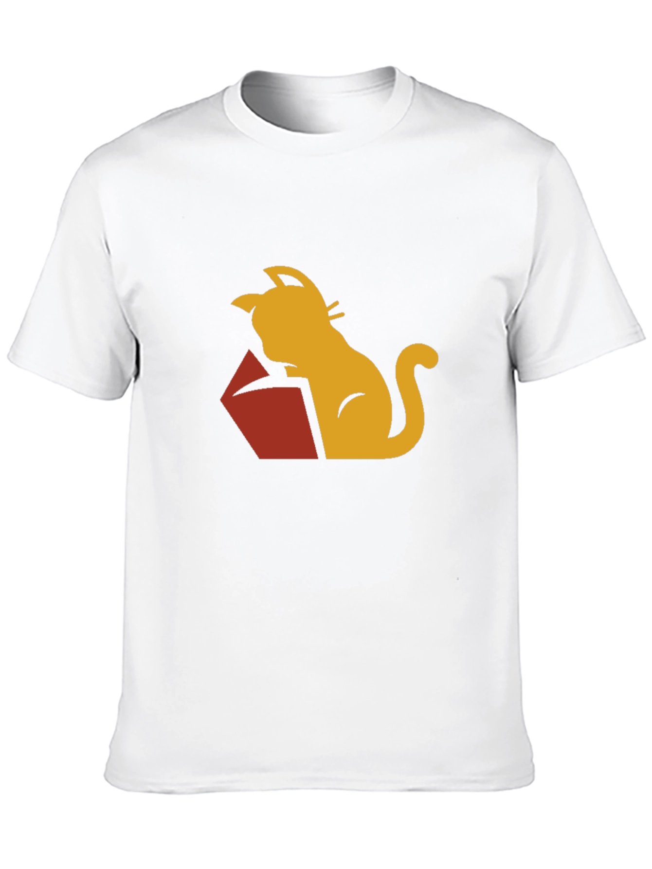 Cat Reading Book Graphic Tee - Stylish Casual Wear