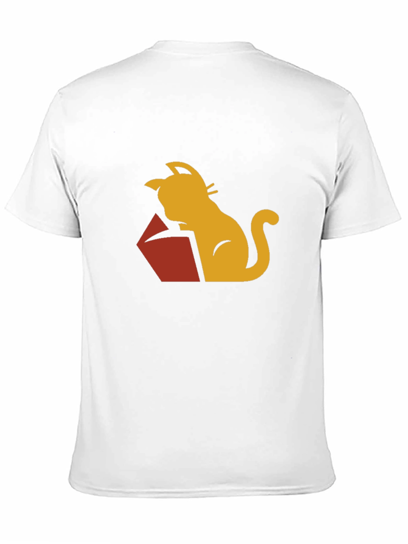 Cat Reading Book Graphic Tee - Stylish Casual Wear