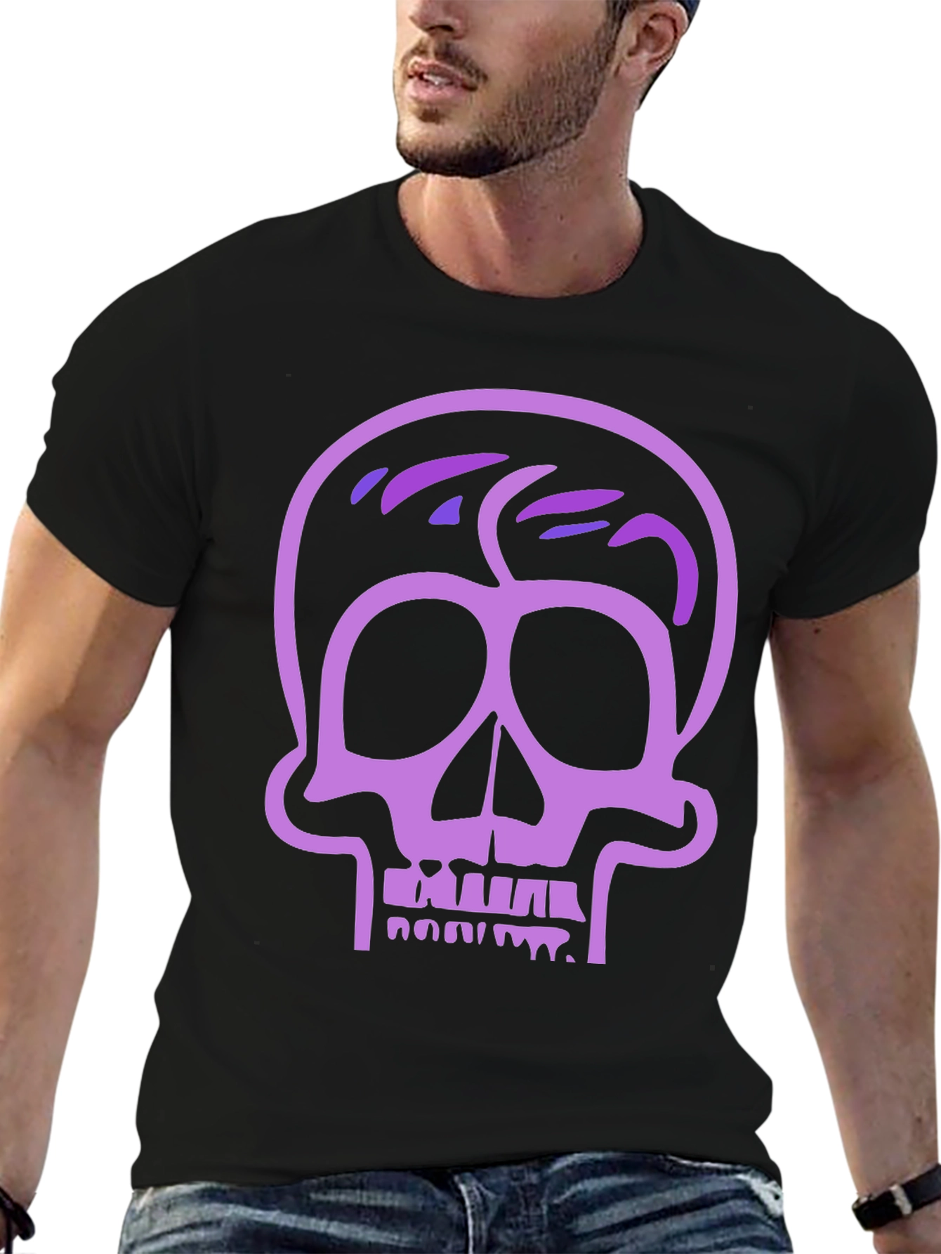 Skull Graphic Tee - Edgy Style