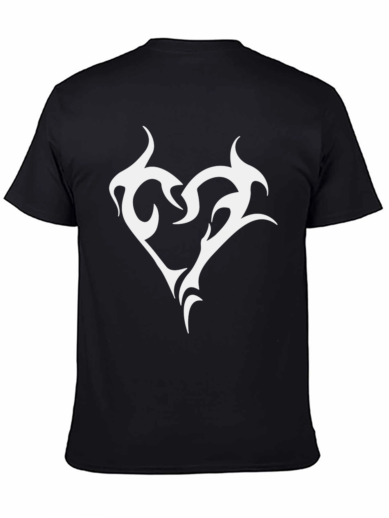 Tribal Heart Graphic Black T-Shirt