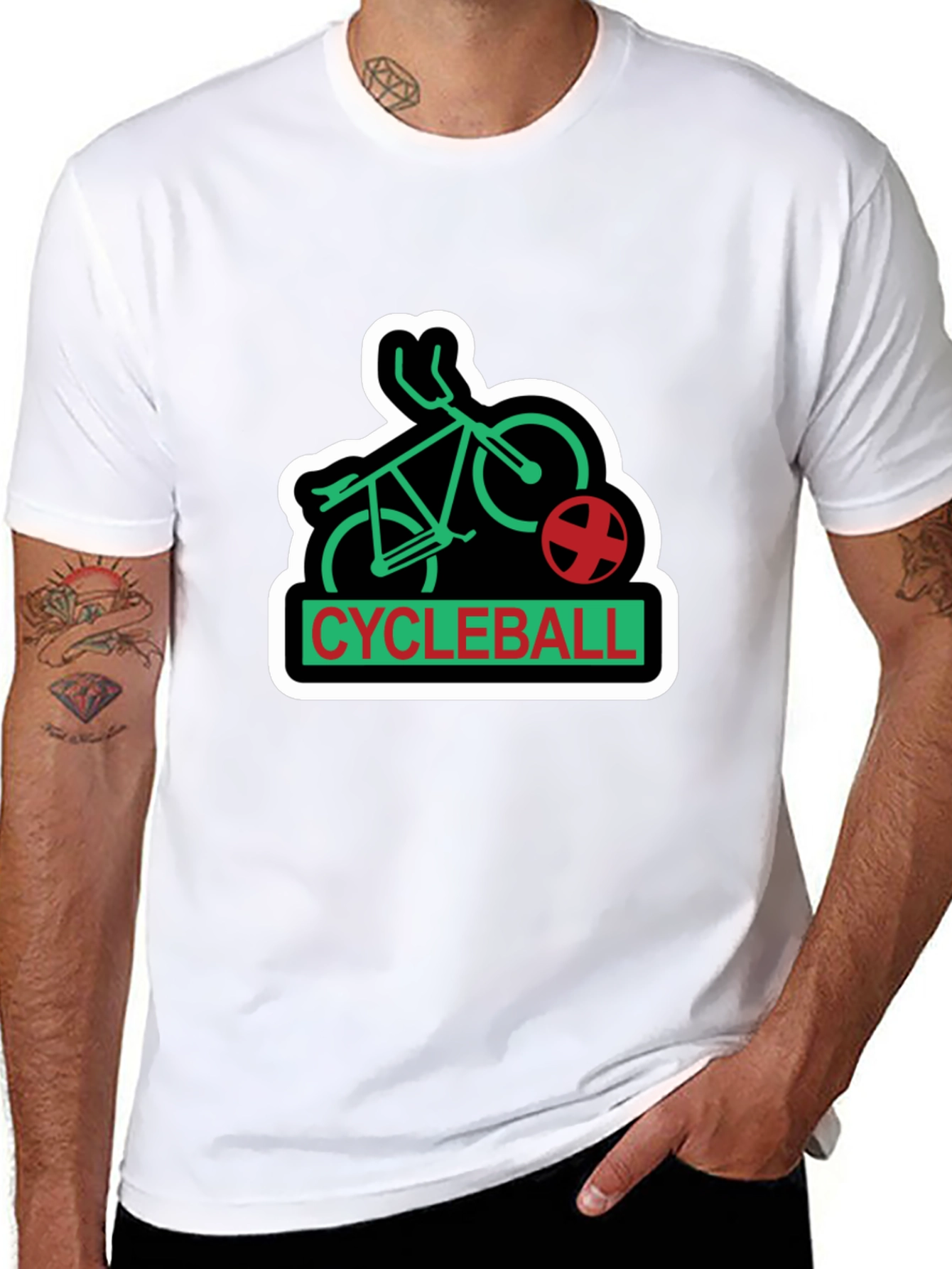 Cycleball Graphic T-Shirt - Novelty Tee