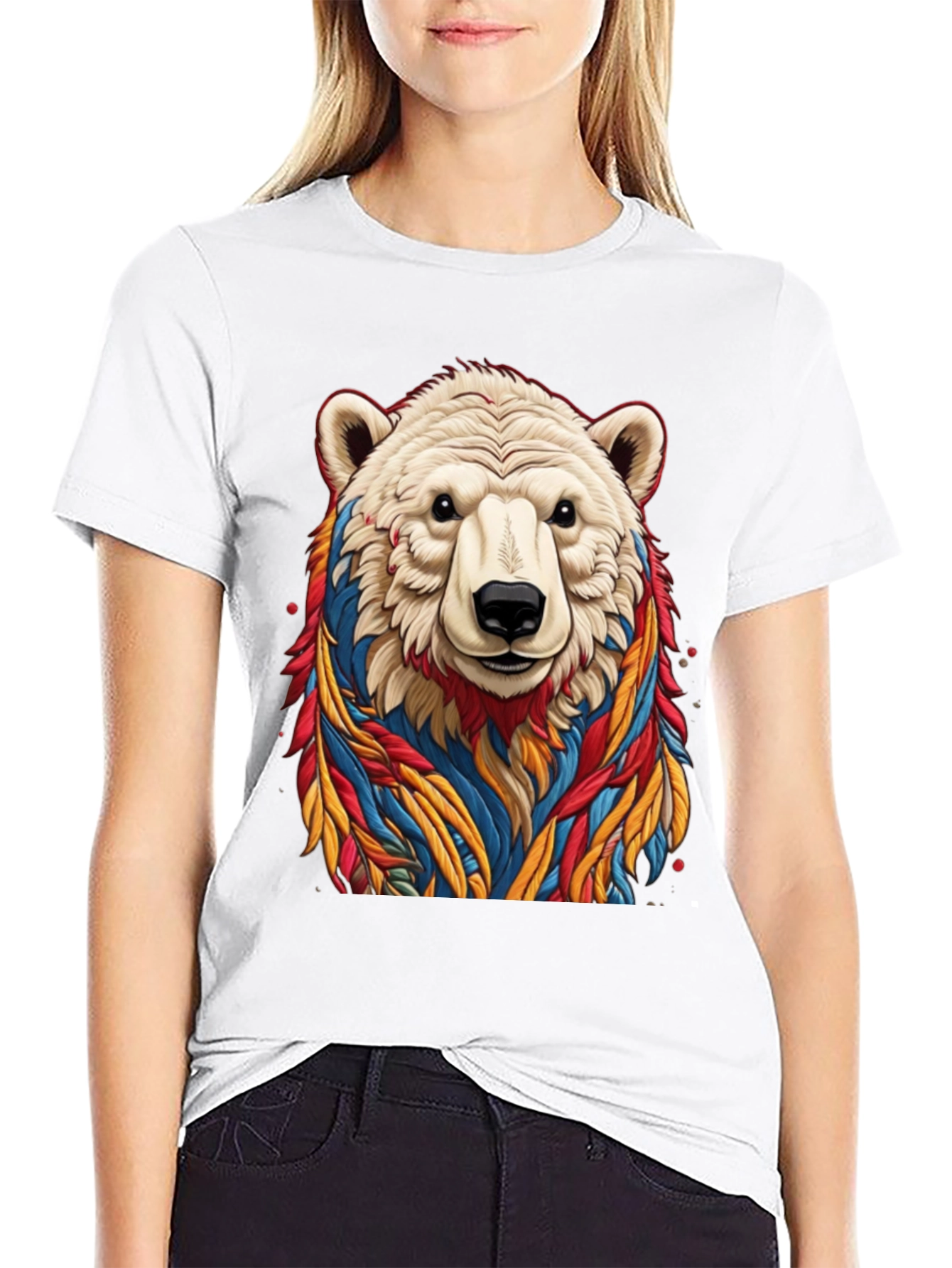 Cool Bear Graphic Tee - Black Cotton T-Shirt