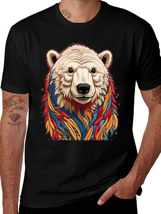 Cool Bear Graphic Tee - Black Cotton T-Shirt