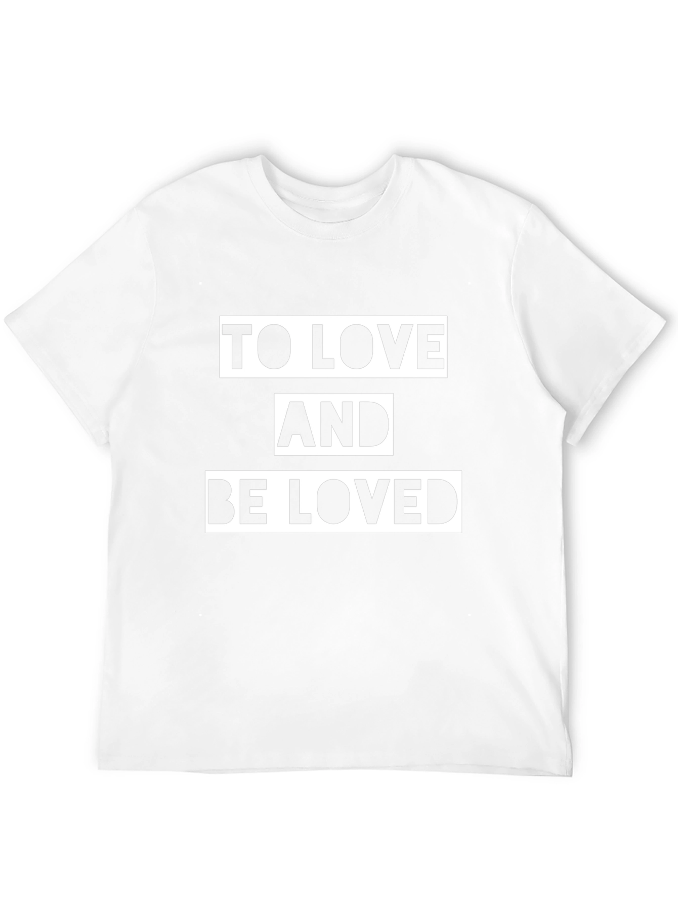 To Love and Be Loved Black Graphic Tee