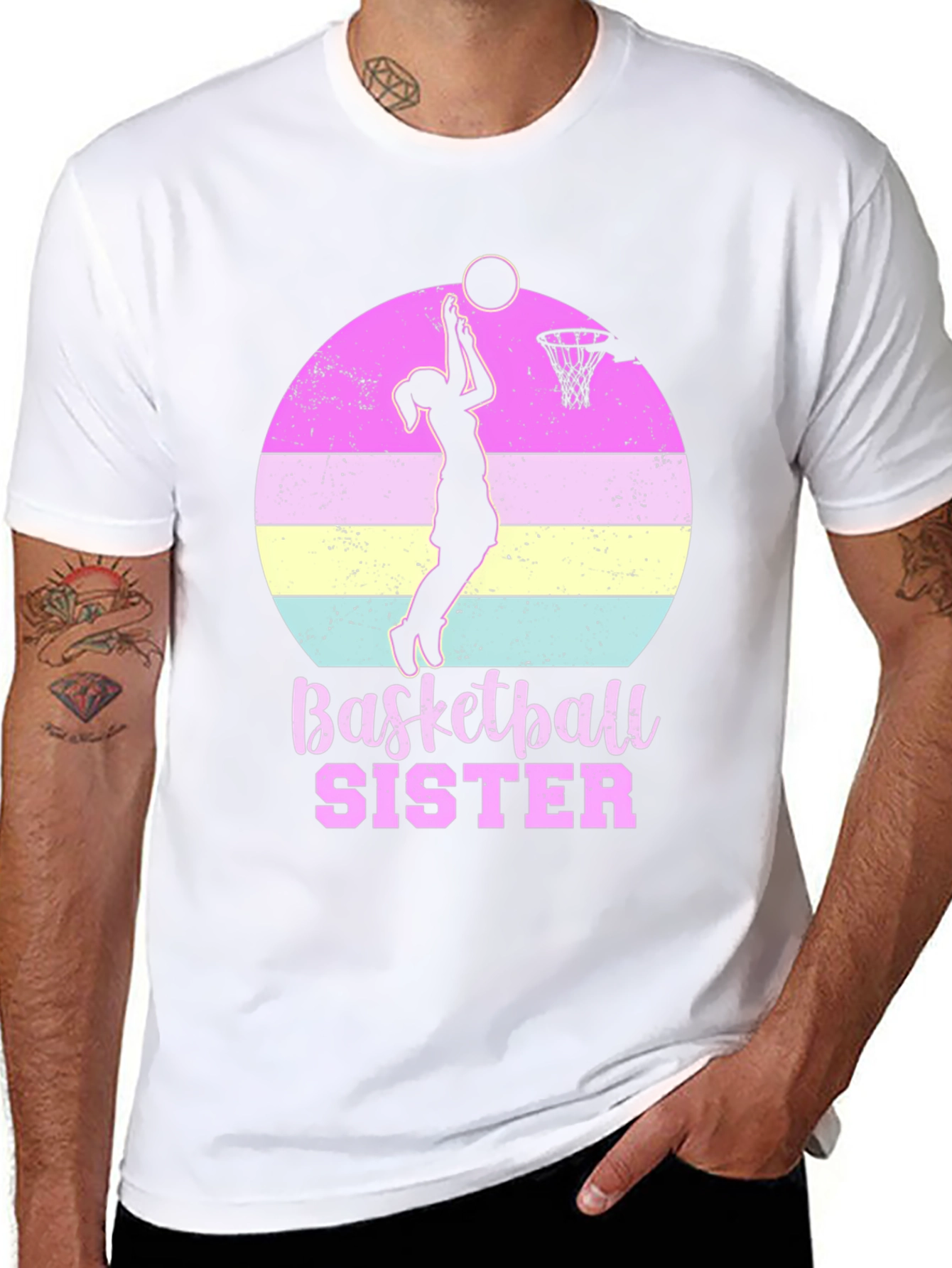 Basketball Sister Graphic T-Shirt