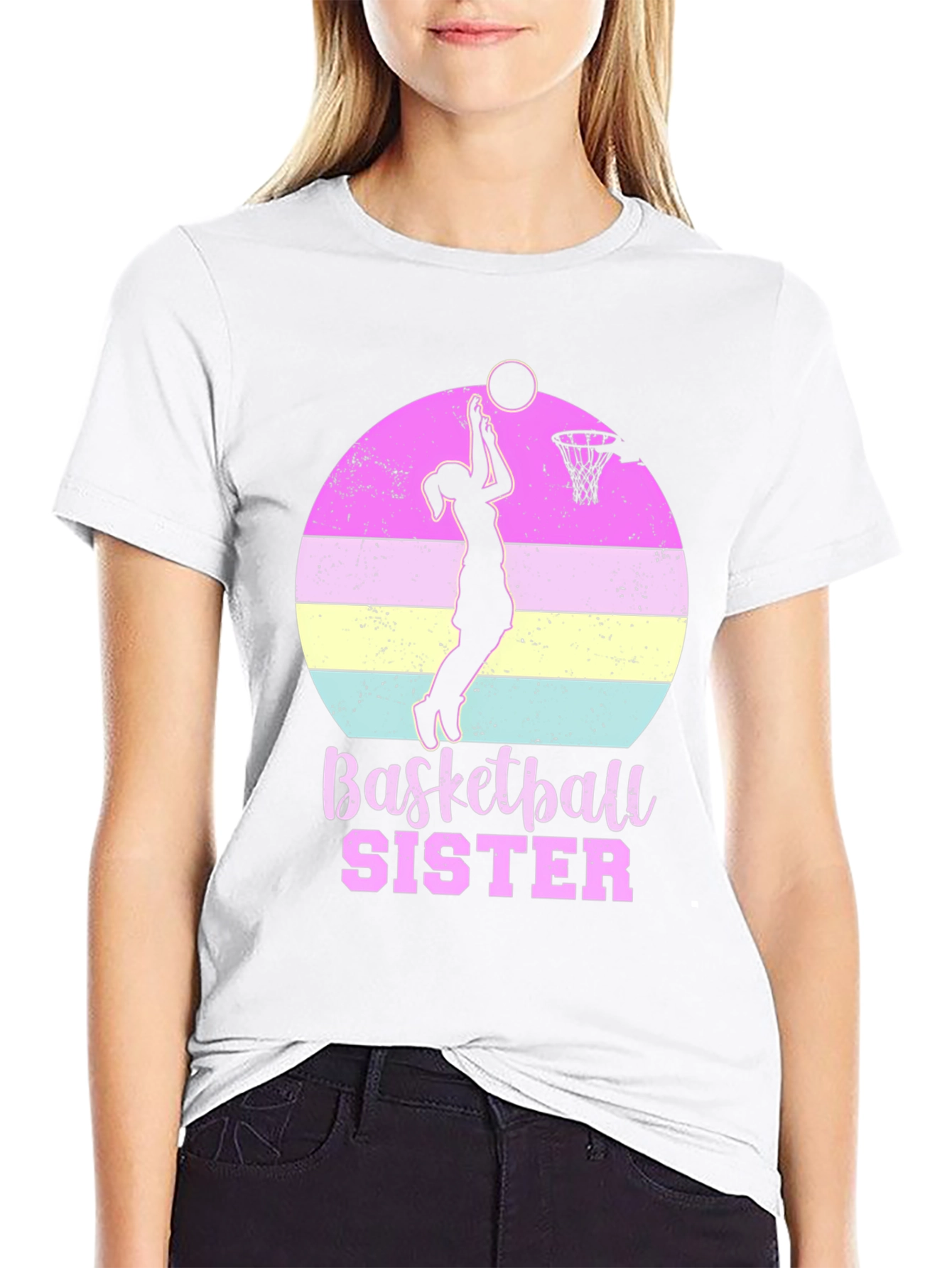 Basketball Sister Graphic T-Shirt