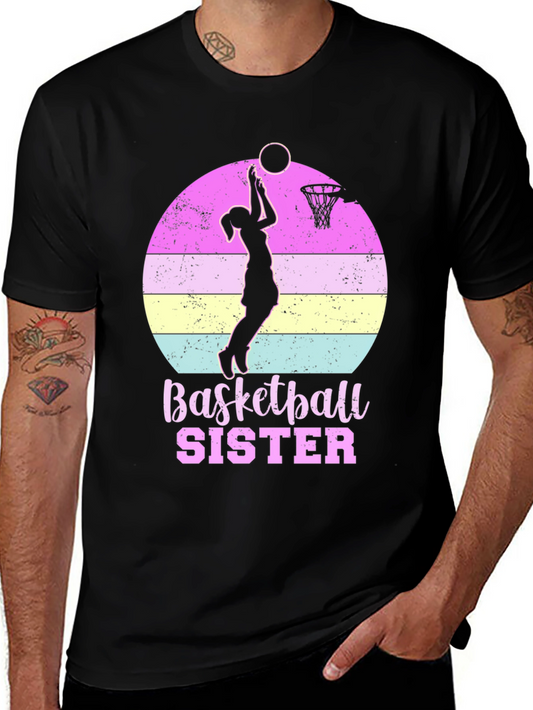 Basketball Sister Graphic T-Shirt