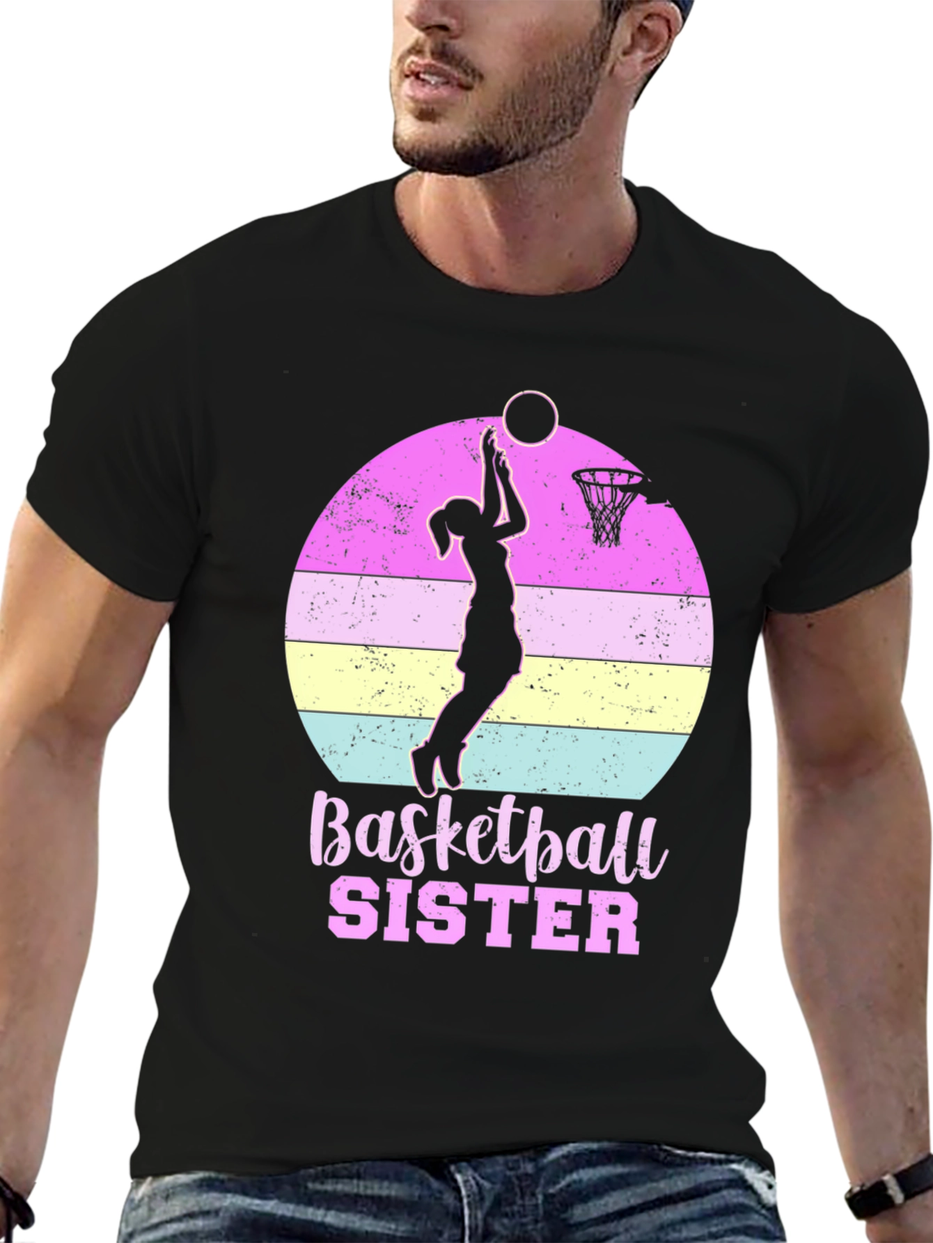 Basketball Sister Graphic T-Shirt