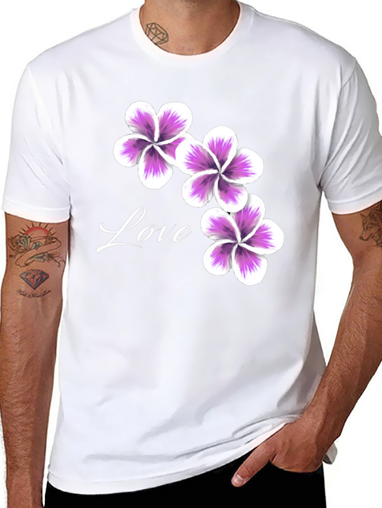 Floral Love T-Shirt - Casual Stylish Tee