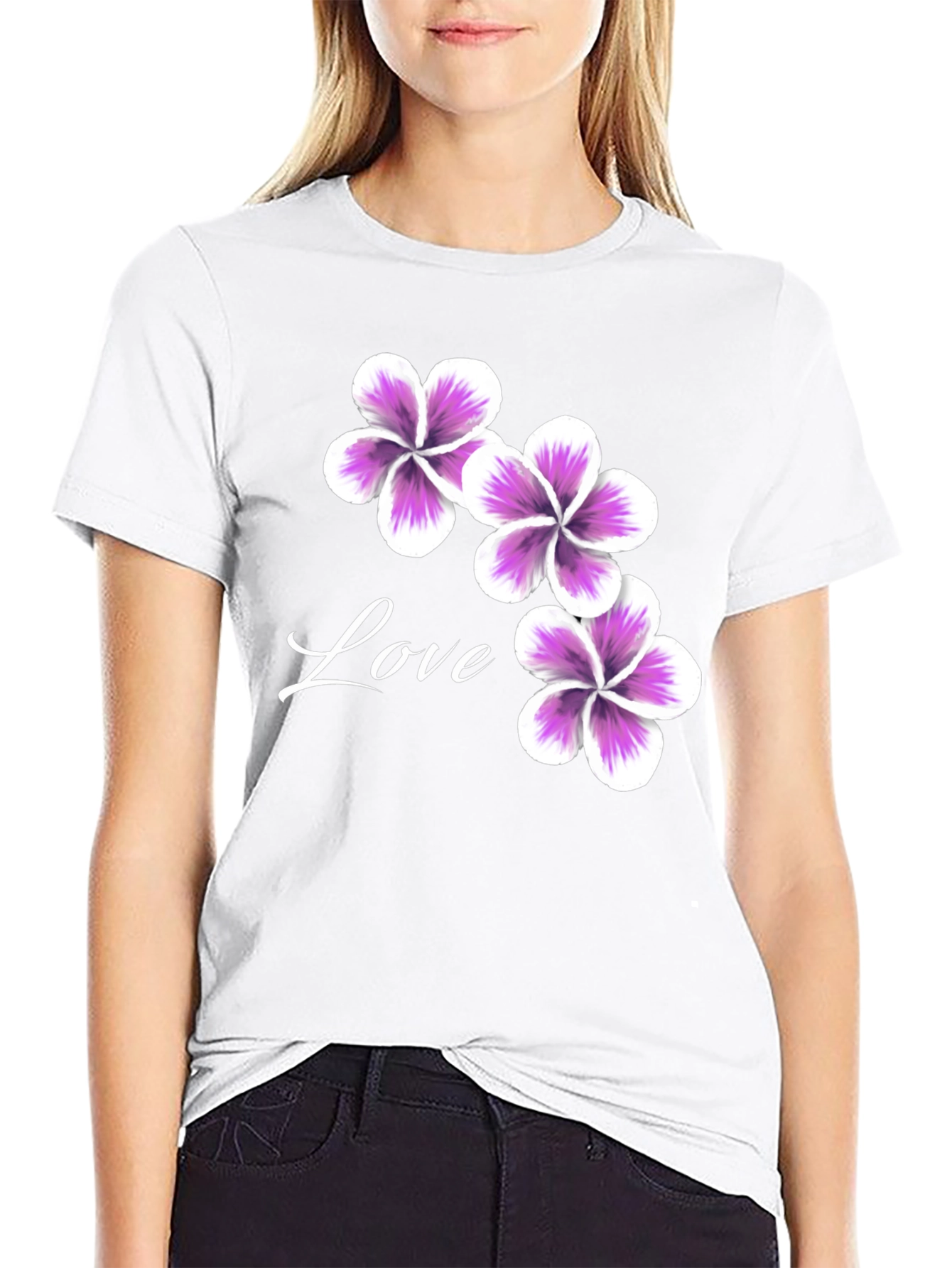 Floral Love T-Shirt - Casual Stylish Tee
