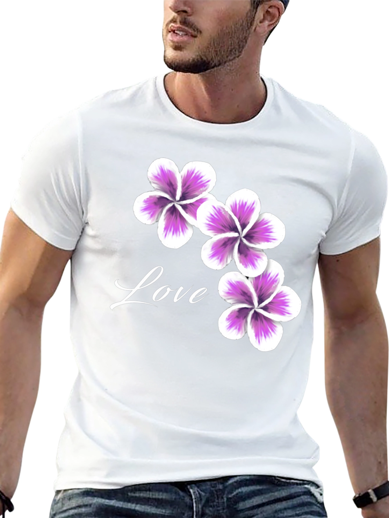 Floral Love T-Shirt - Casual Stylish Tee