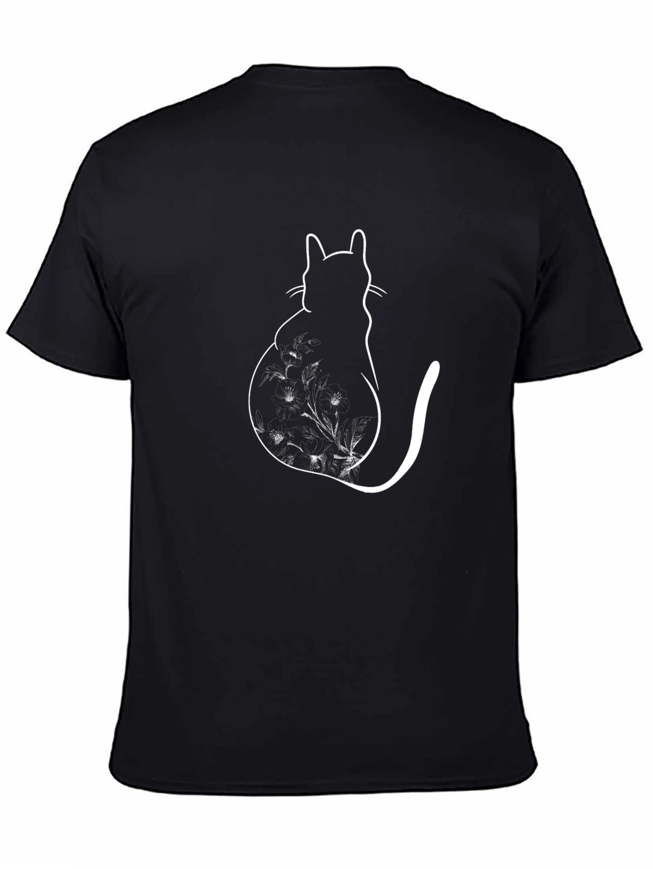 Black Cat Silhouette T-Shirt
