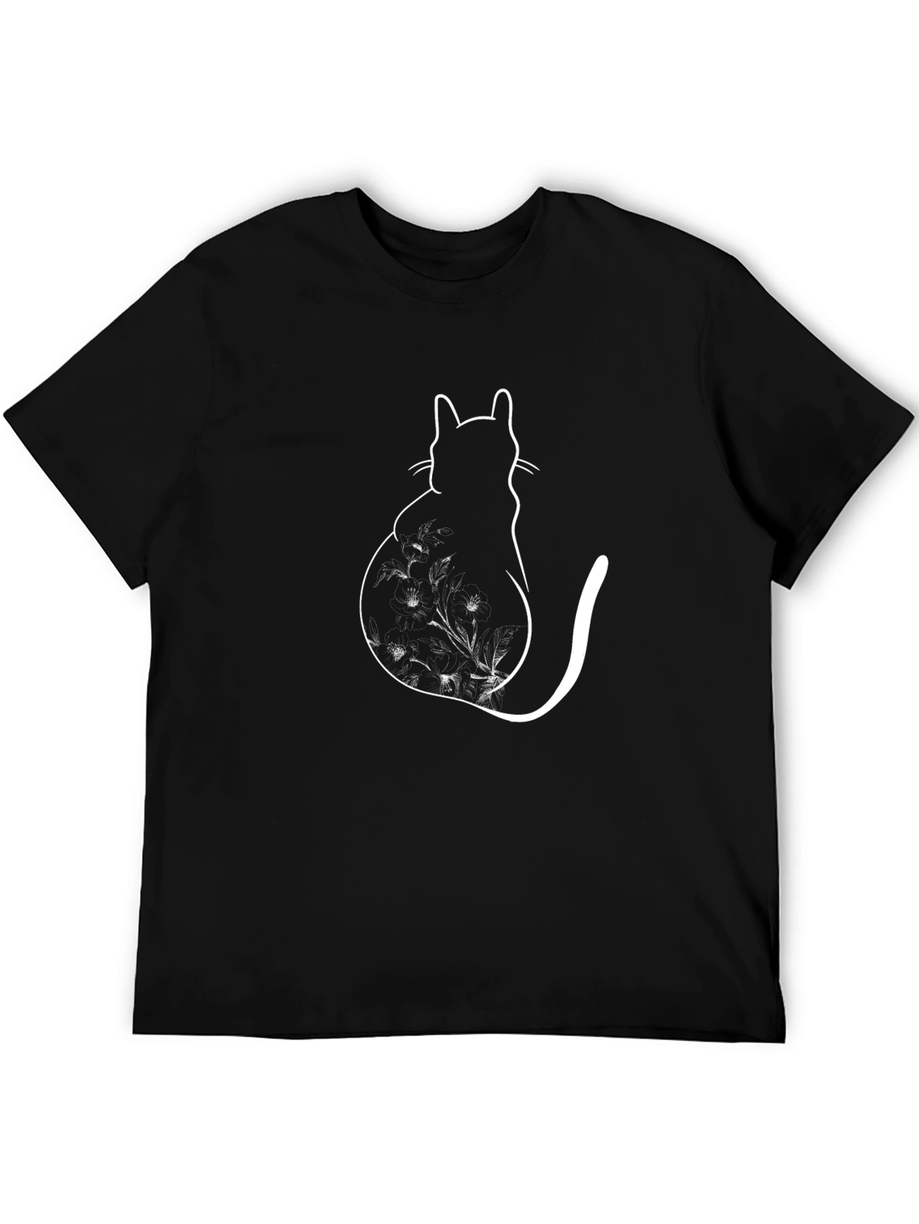 Black Cat Silhouette T-Shirt