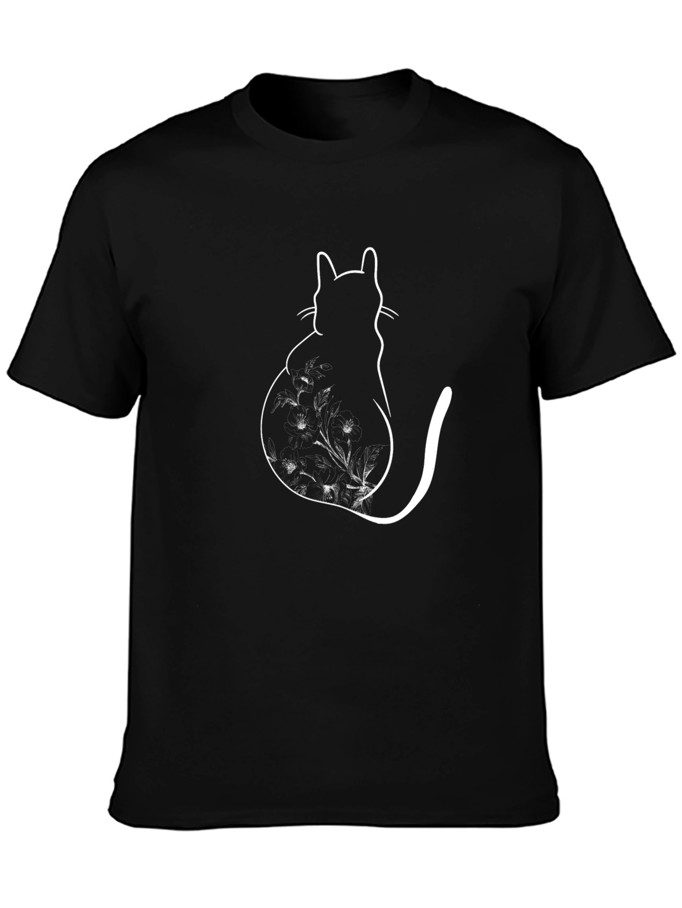 Black Cat Silhouette T-Shirt