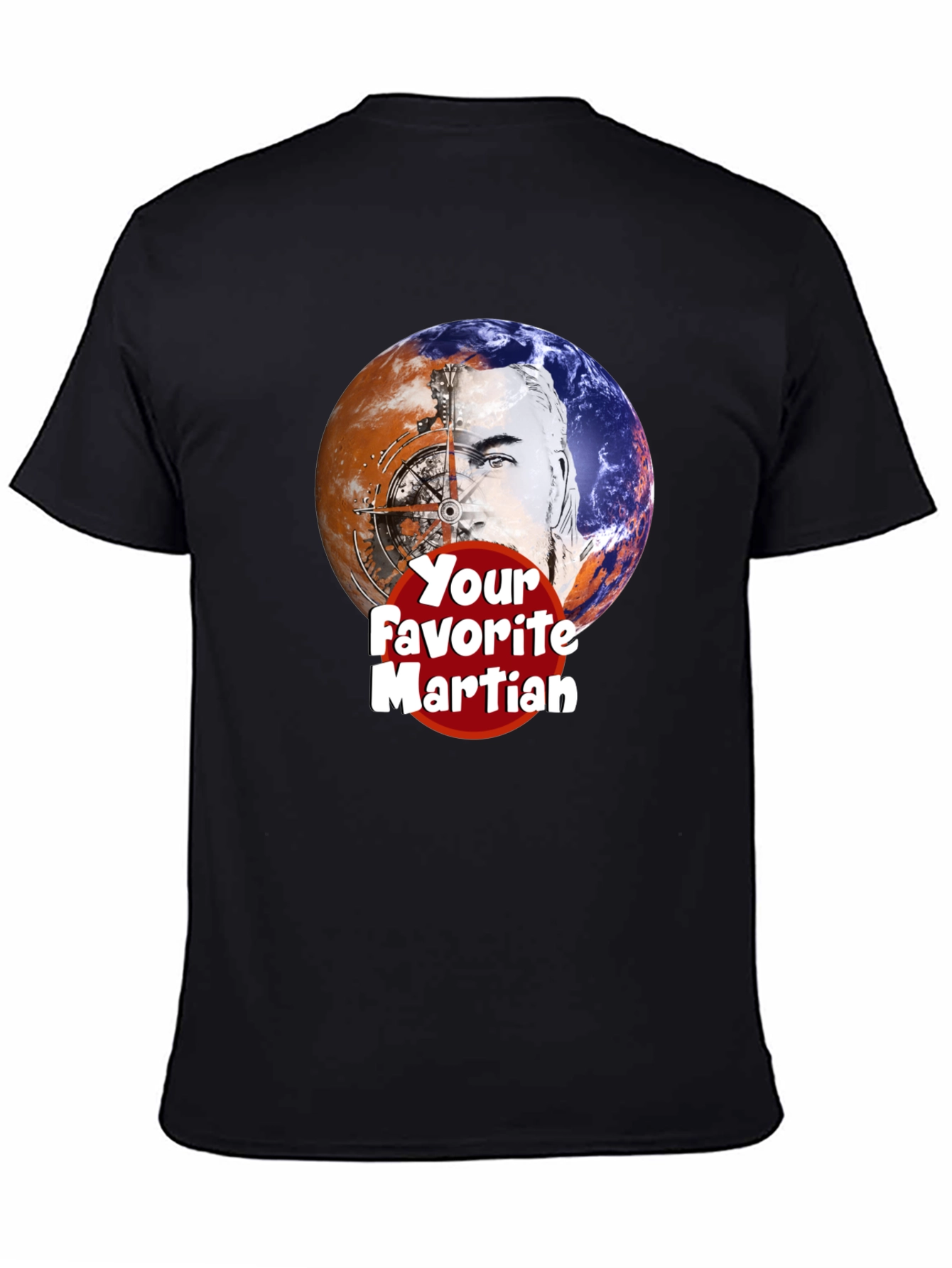 Your Favorite Martian Graphic T-Shirt - Black