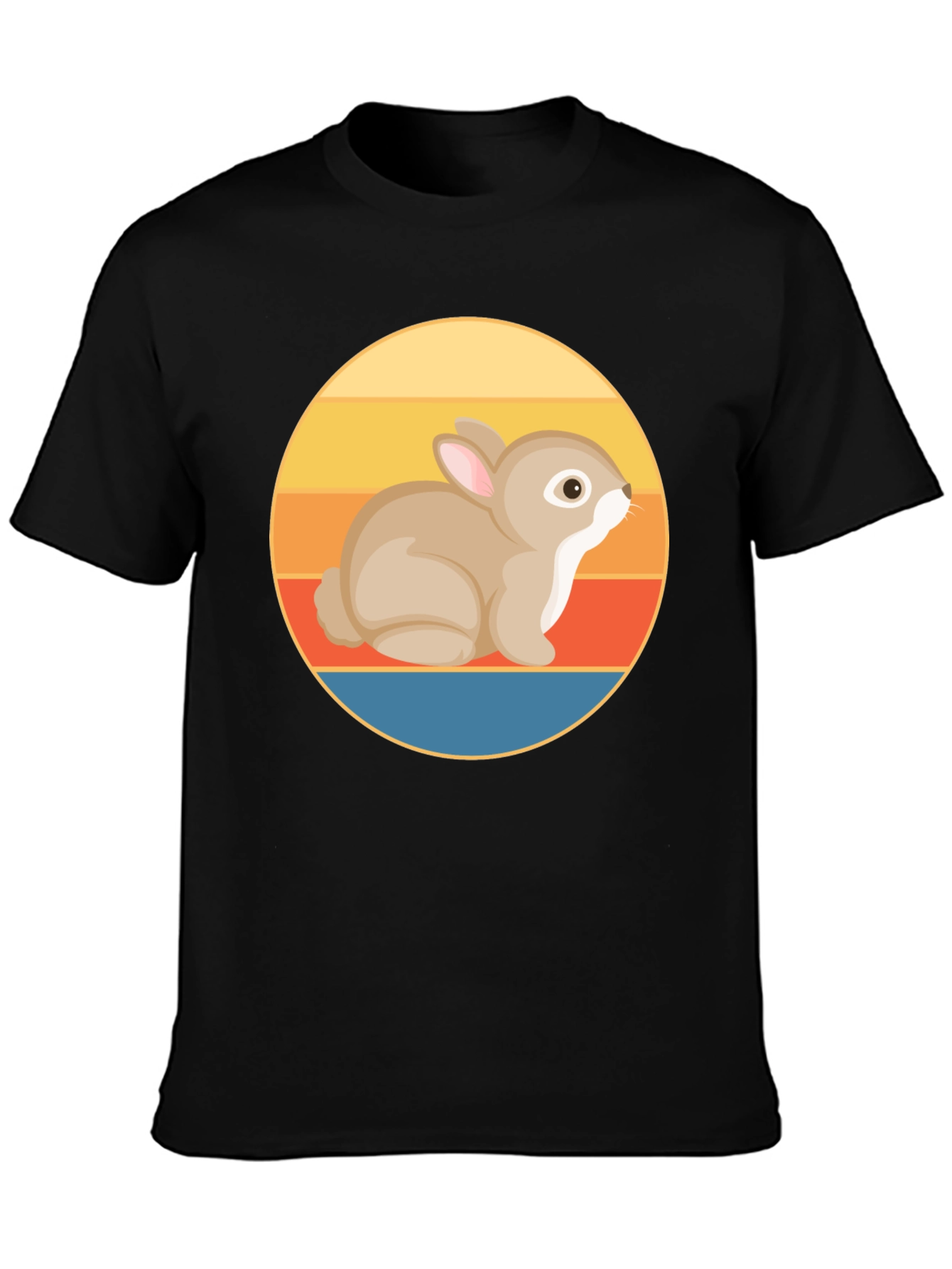 Retro Rabbit Graphic T-Shirt