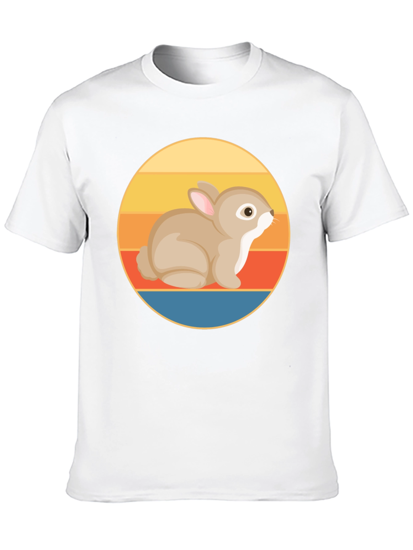 Retro Rabbit Graphic T-Shirt