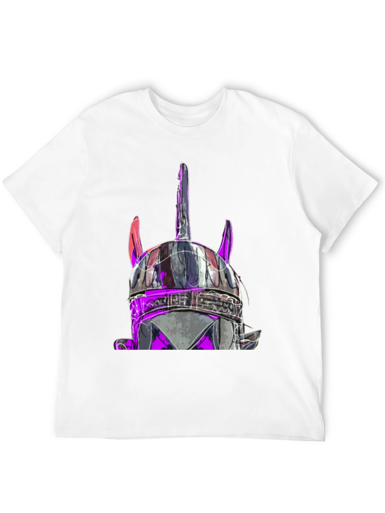 Viking Helmet Graphic Black T-Shirt