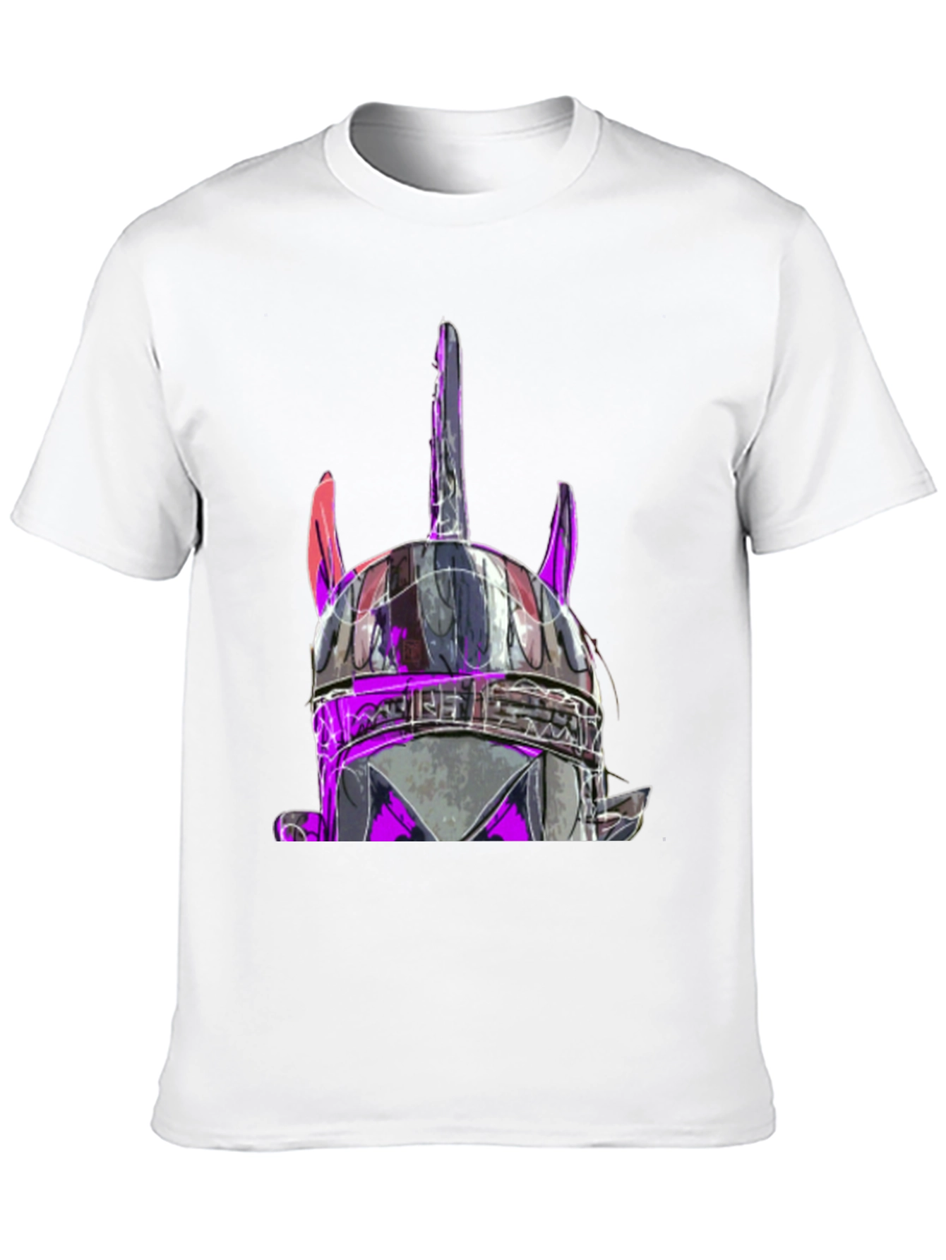 Viking Helmet Graphic Black T-Shirt