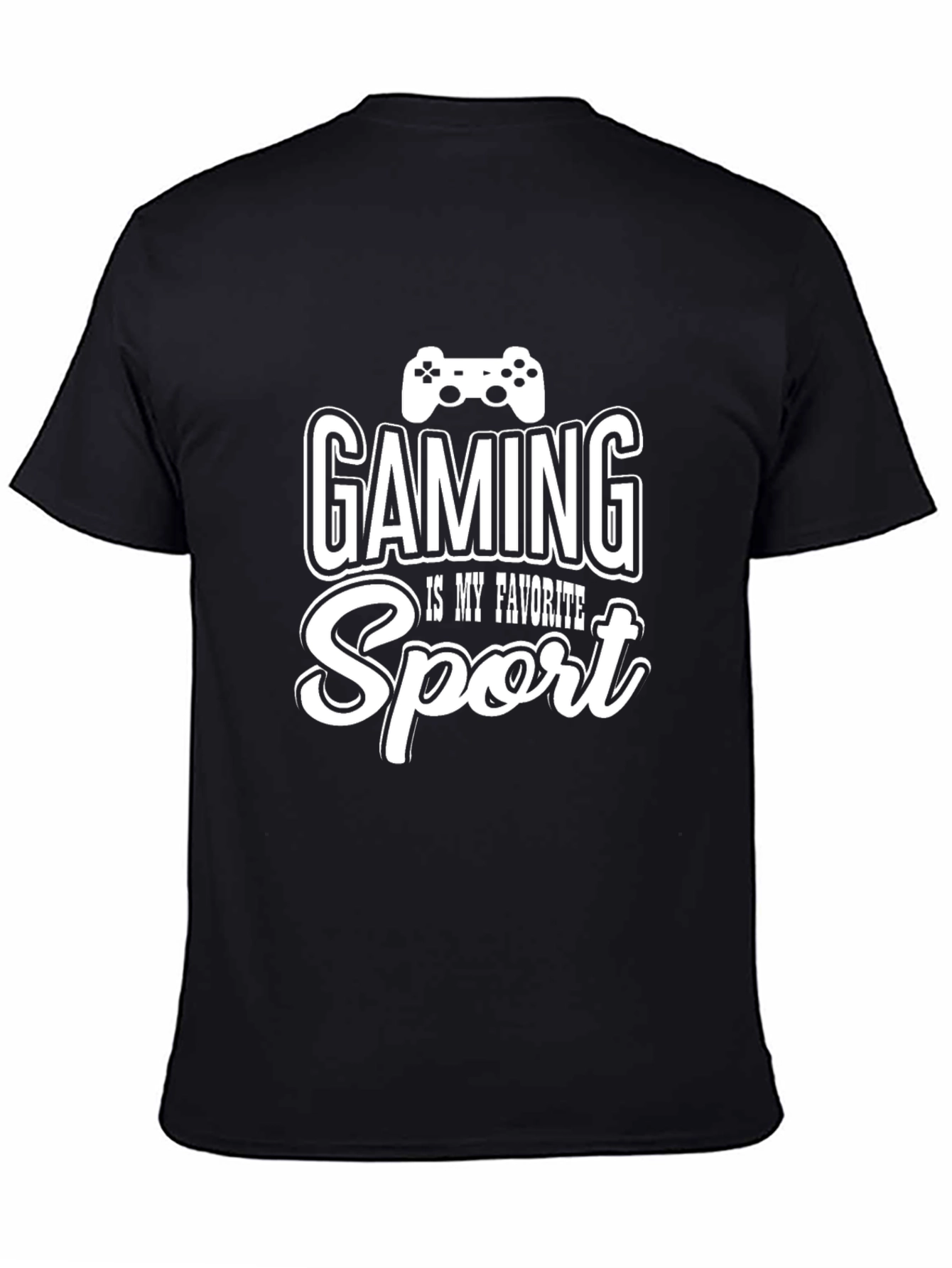 Gaming is My Favorite Sport Black T-Shirt