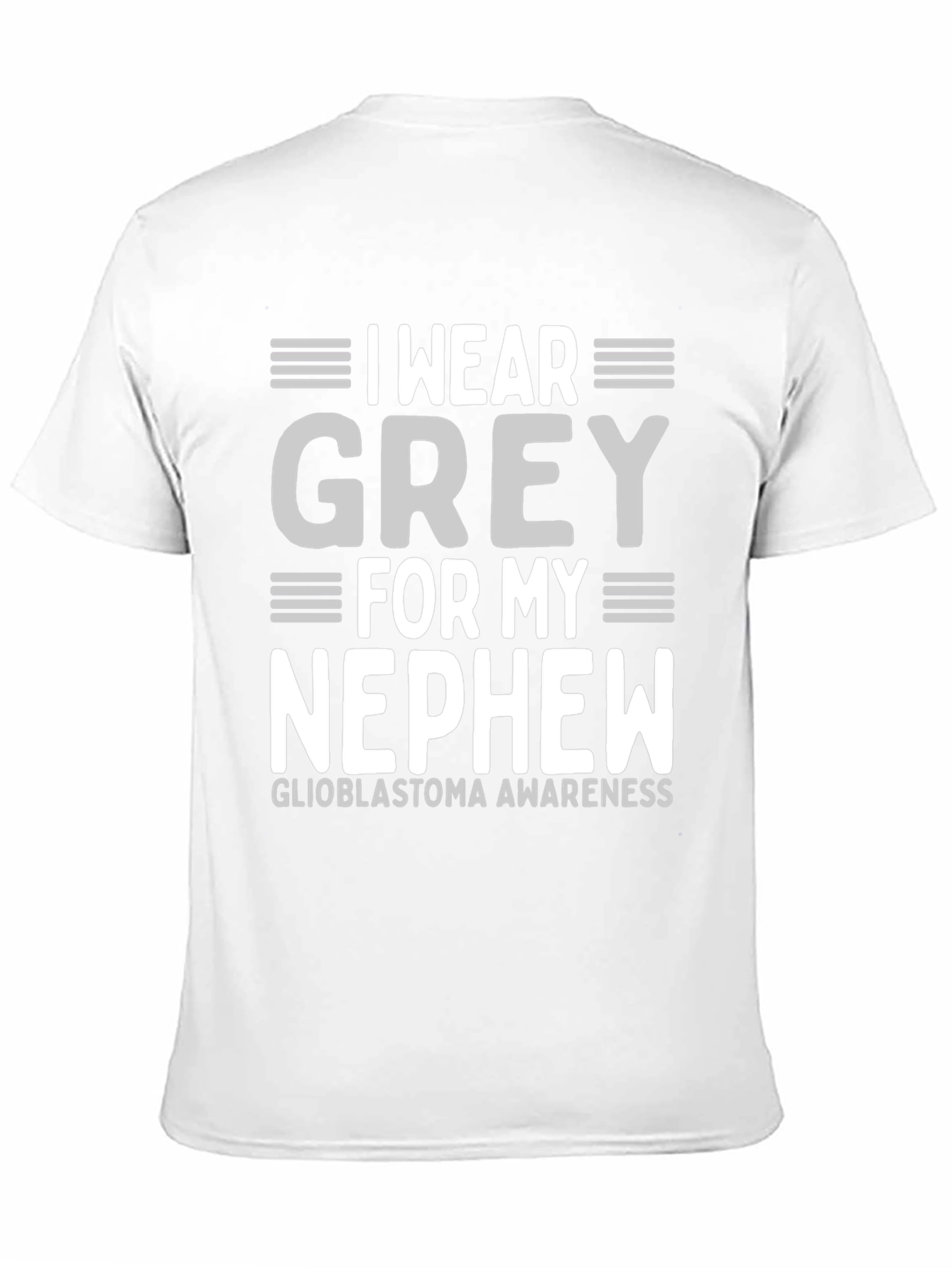 Grey Glioblastoma Awareness T-Shirt