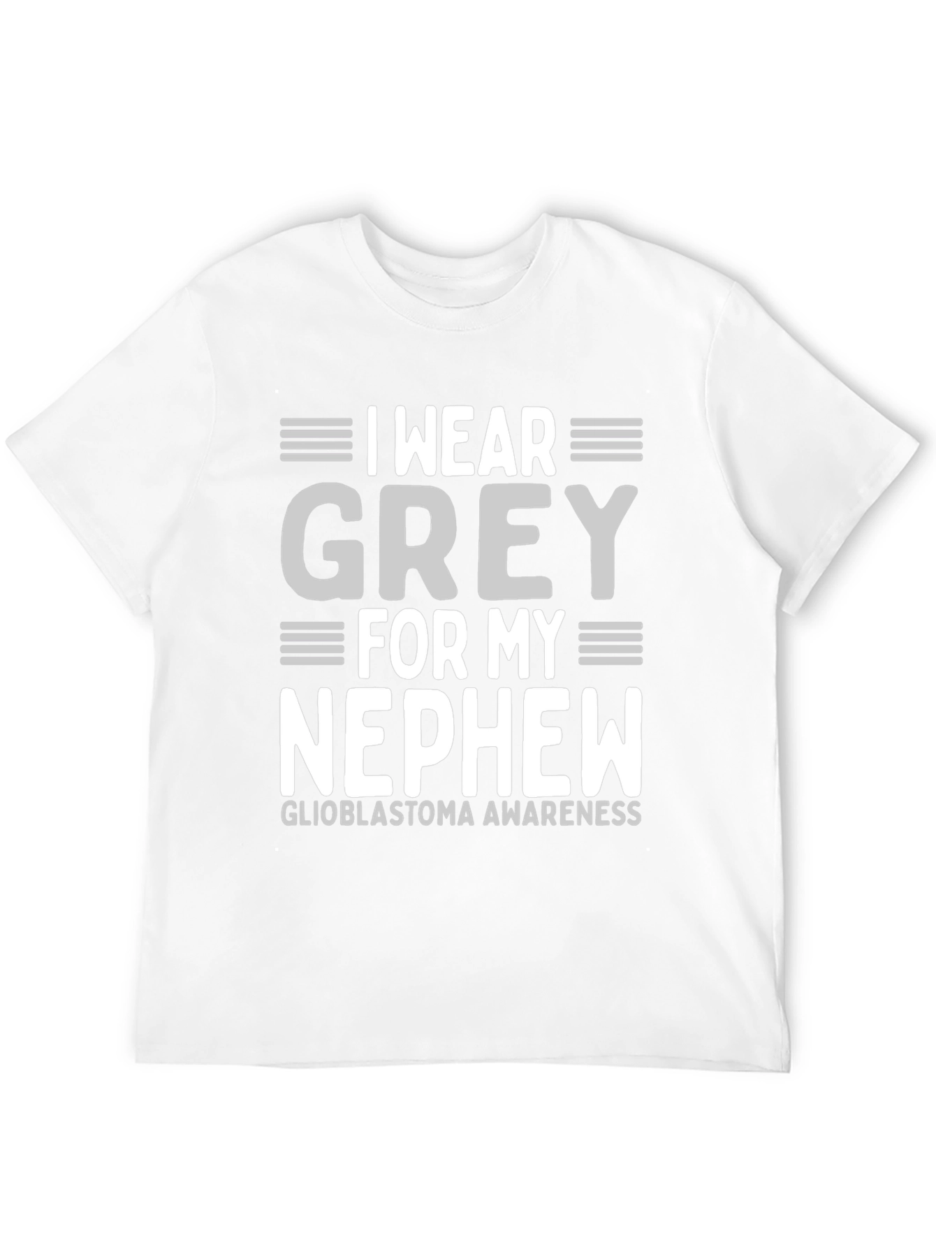 Grey Glioblastoma Awareness T-Shirt