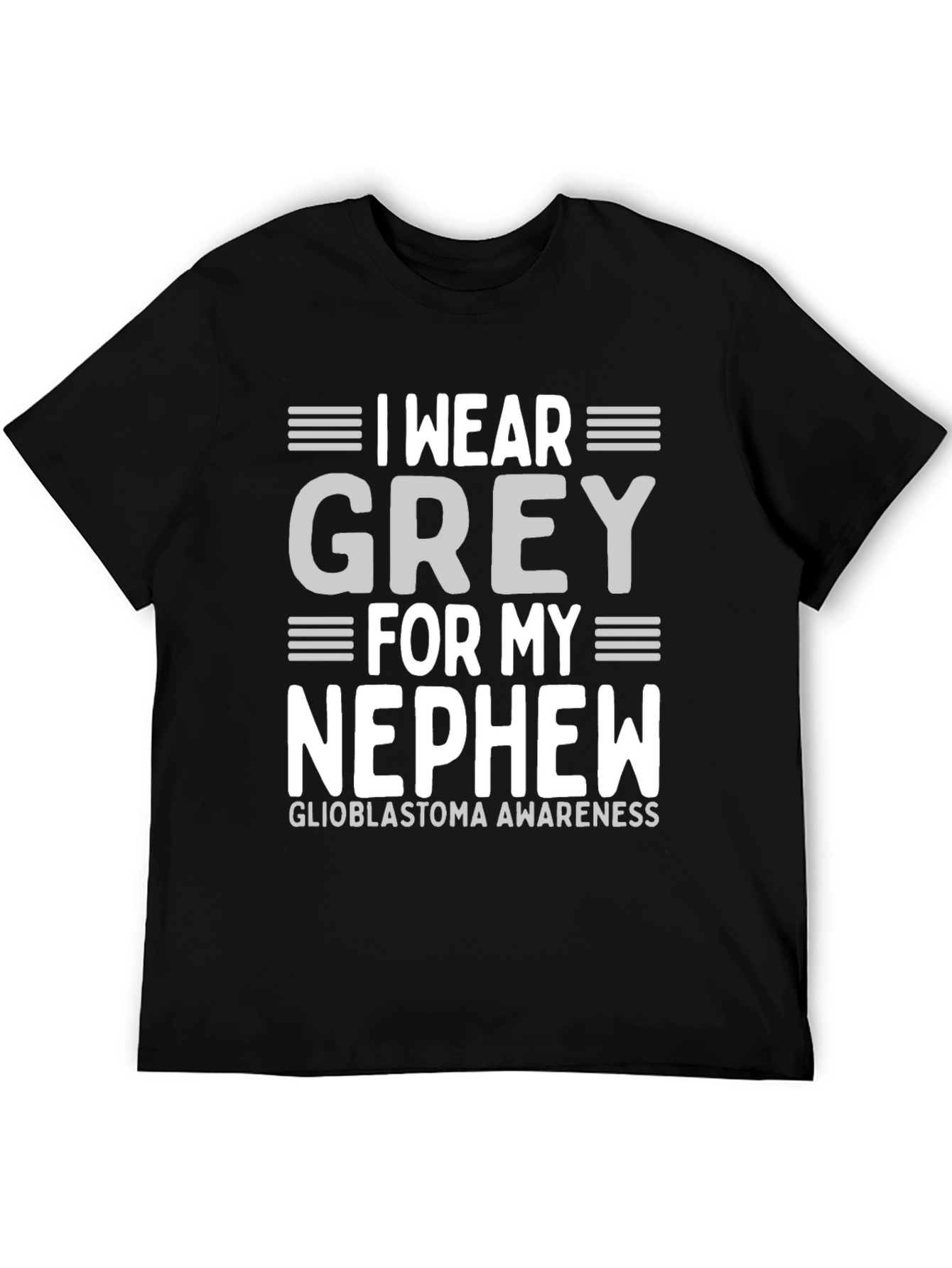 Grey Glioblastoma Awareness T-Shirt