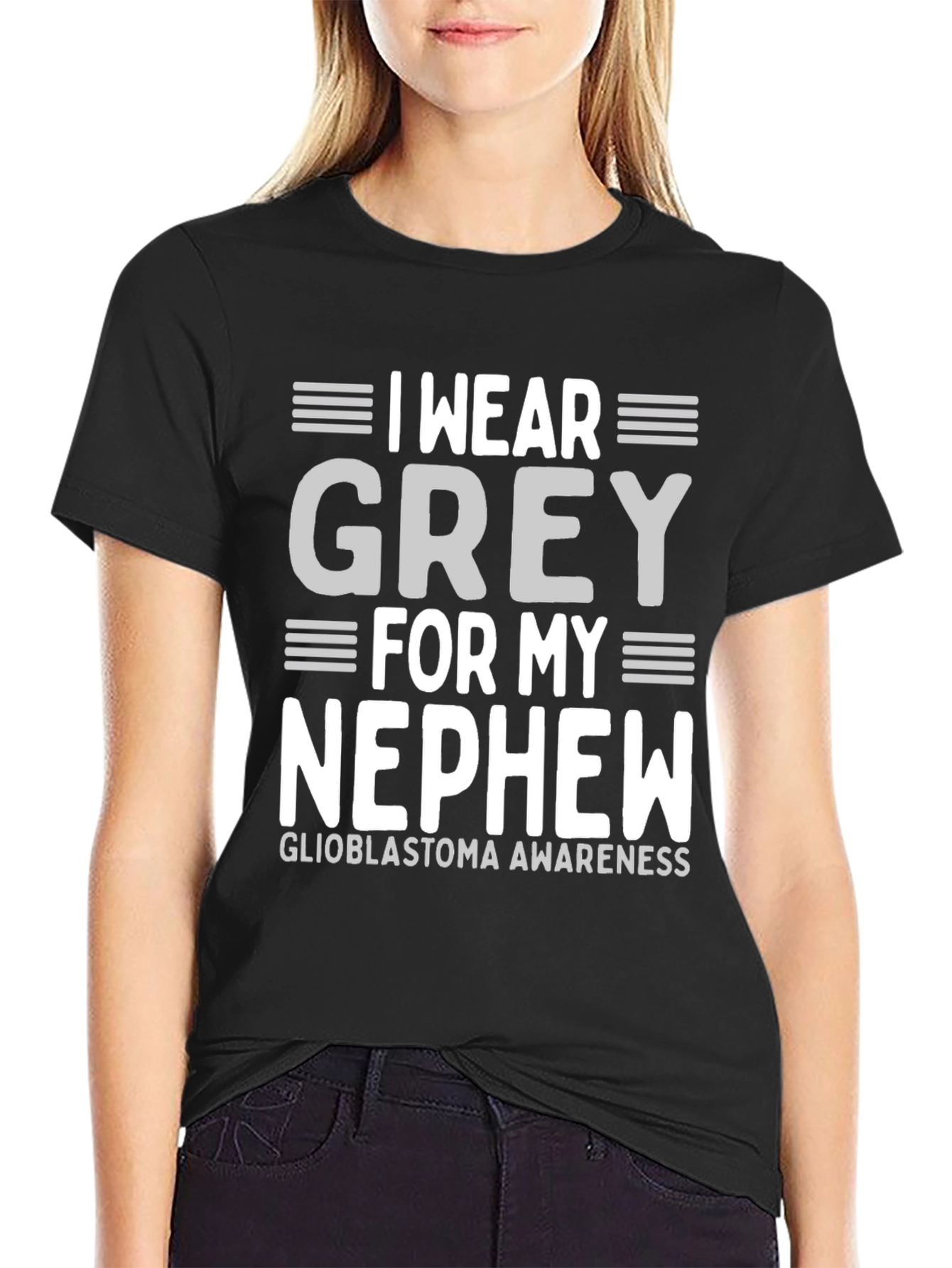 Grey Glioblastoma Awareness T-Shirt