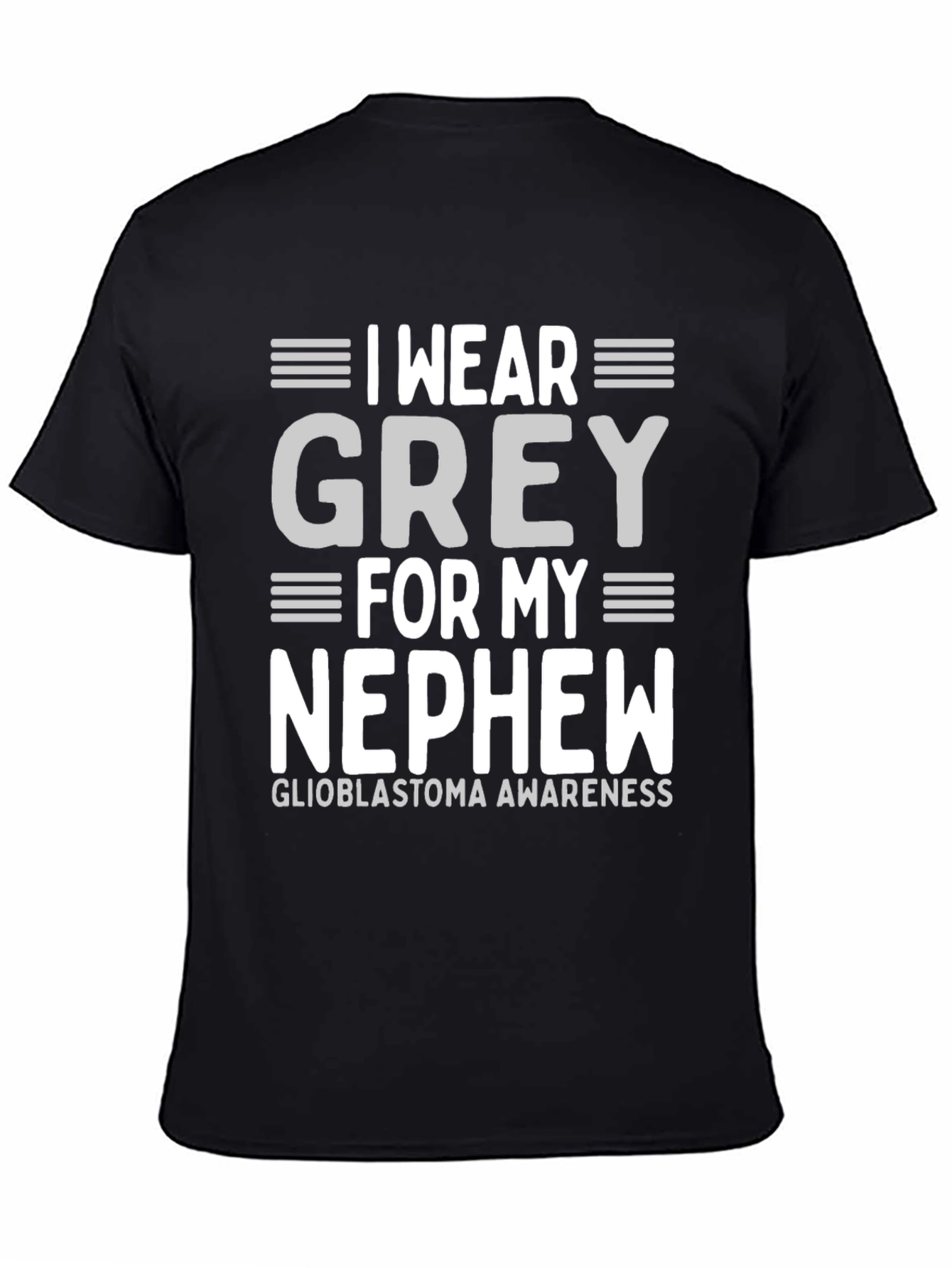 Grey Glioblastoma Awareness T-Shirt