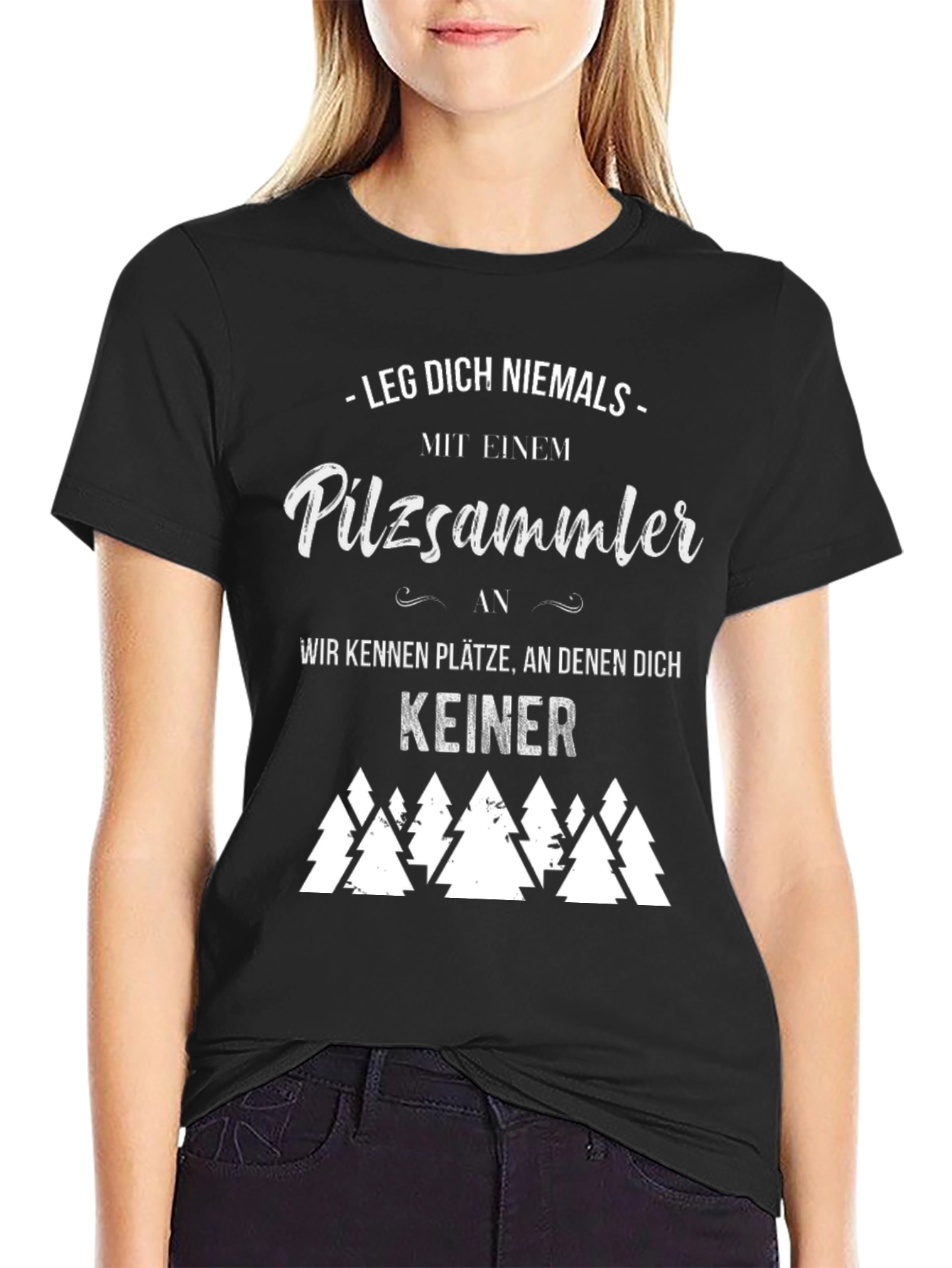 Mushroom Hunter T-Shirt - Funny German Saying
