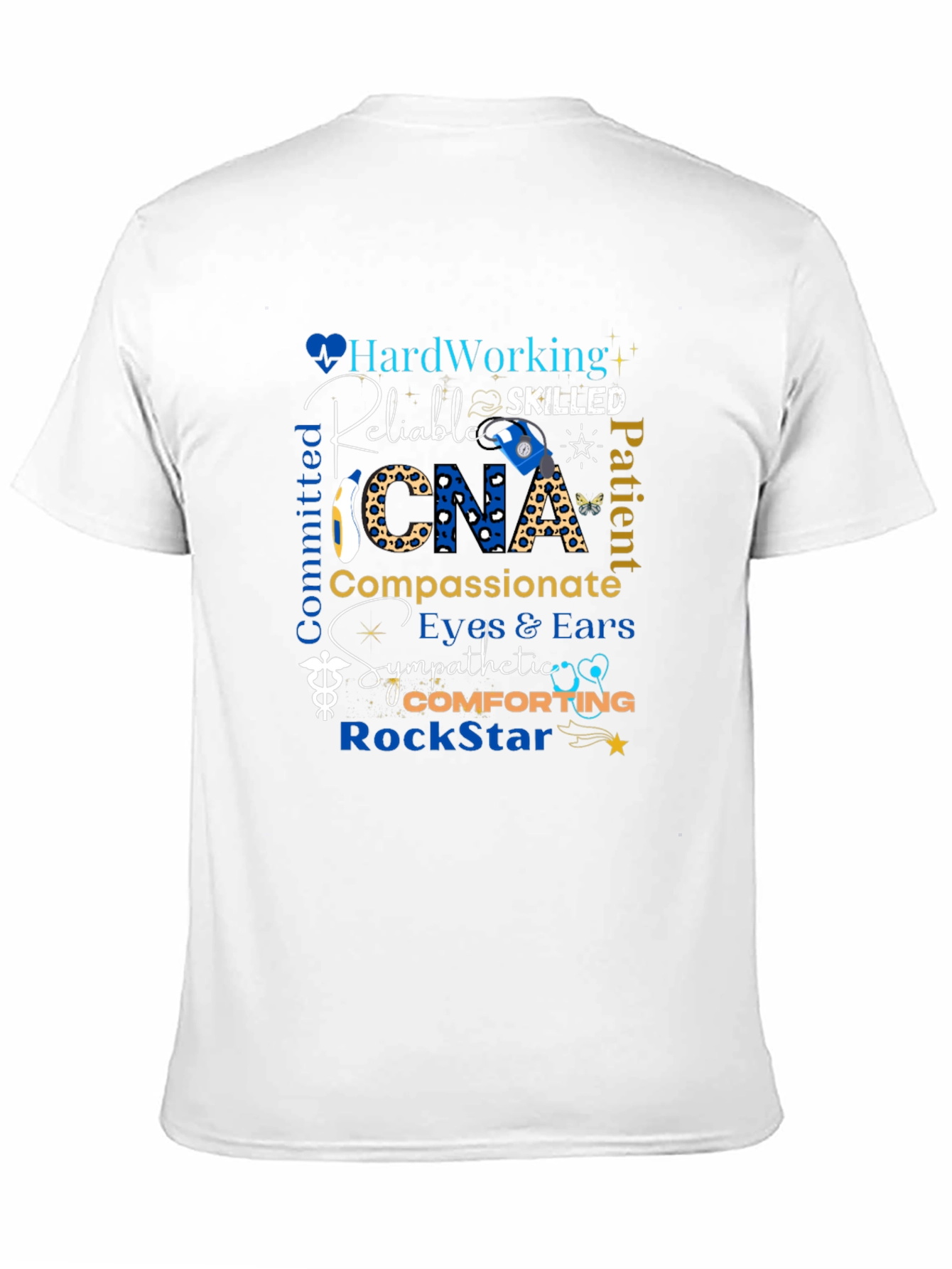 CNA Appreciation Black T-Shirt - Hardworking & Compassionate