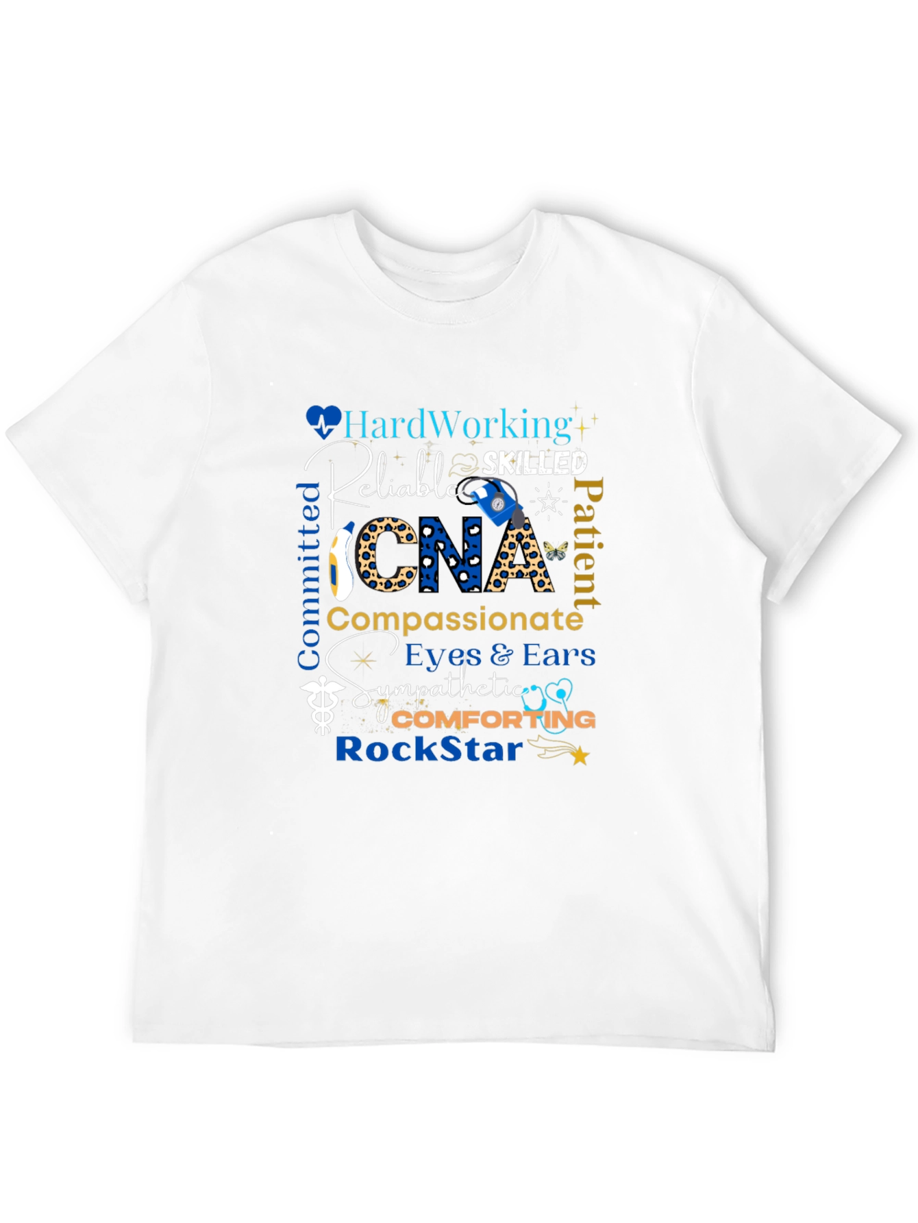CNA Appreciation Black T-Shirt - Hardworking & Compassionate