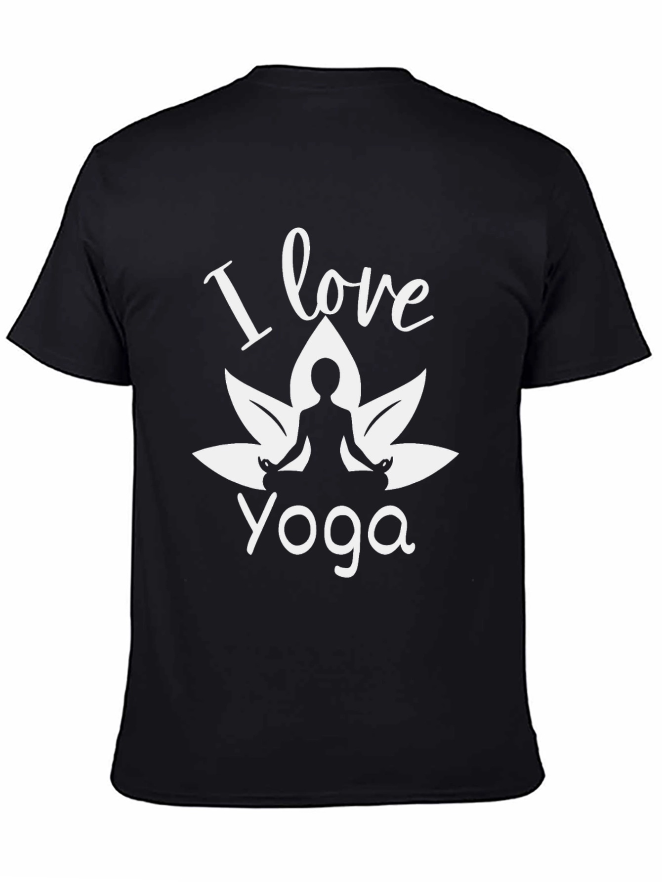 I Love Yoga T-Shirt - Meditating Silhouette Tee