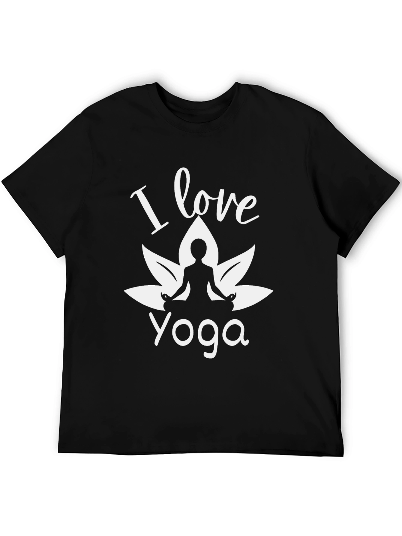 I Love Yoga T-Shirt - Meditating Silhouette Tee