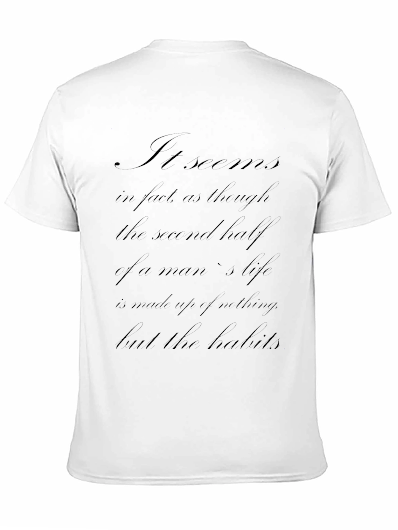 Philosophical Statement Black T-Shirt