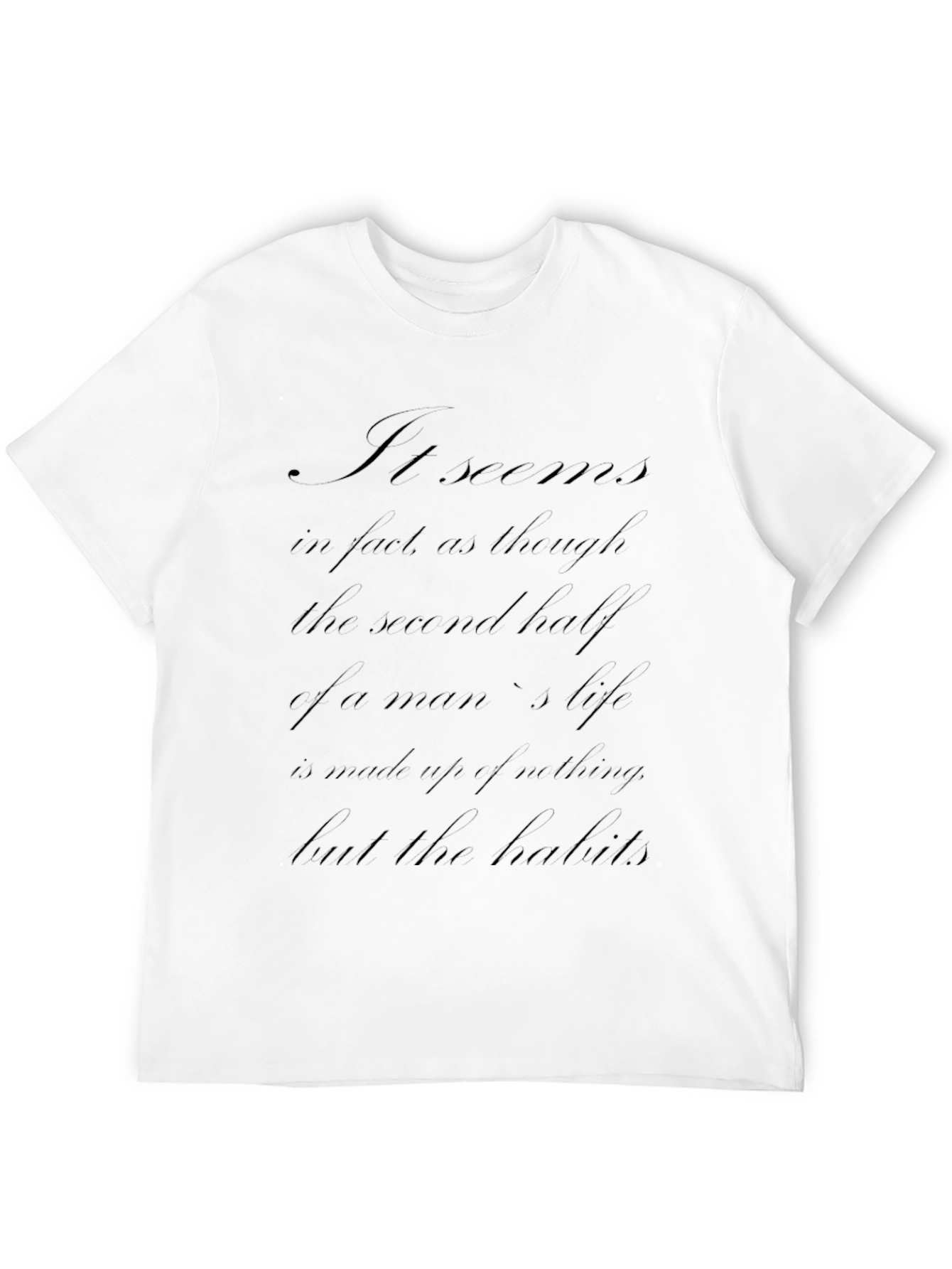Philosophical Statement Black T-Shirt