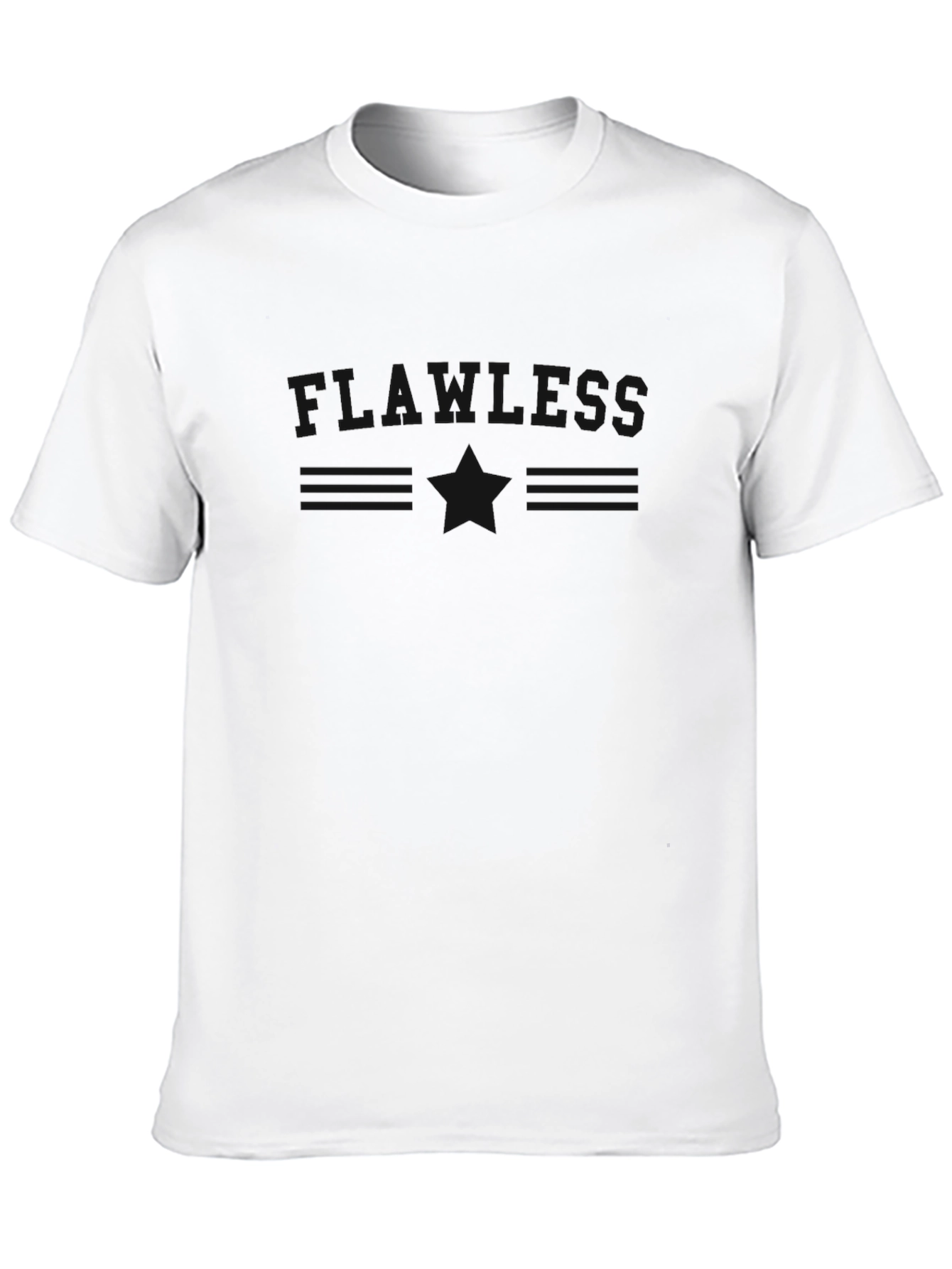 Mens Basic Black Crew Neck T-Shirt