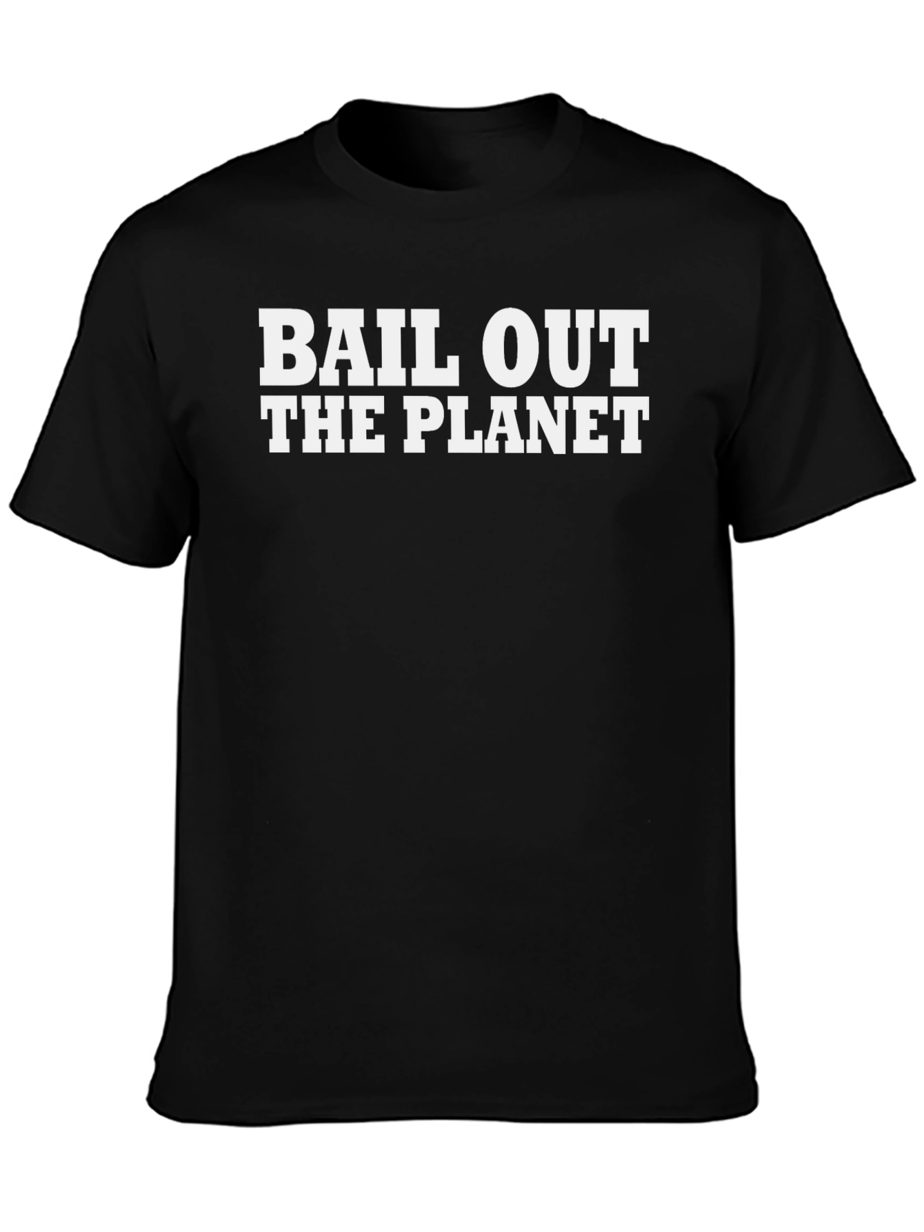 Bail Out The Planet Graphic Tee - Black