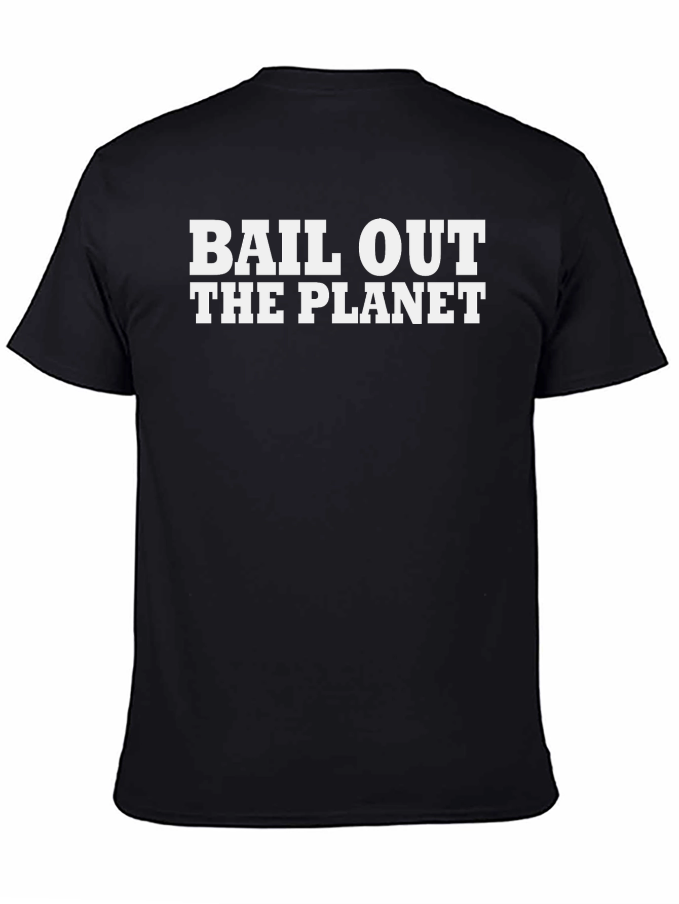 Bail Out The Planet Graphic Tee - Black