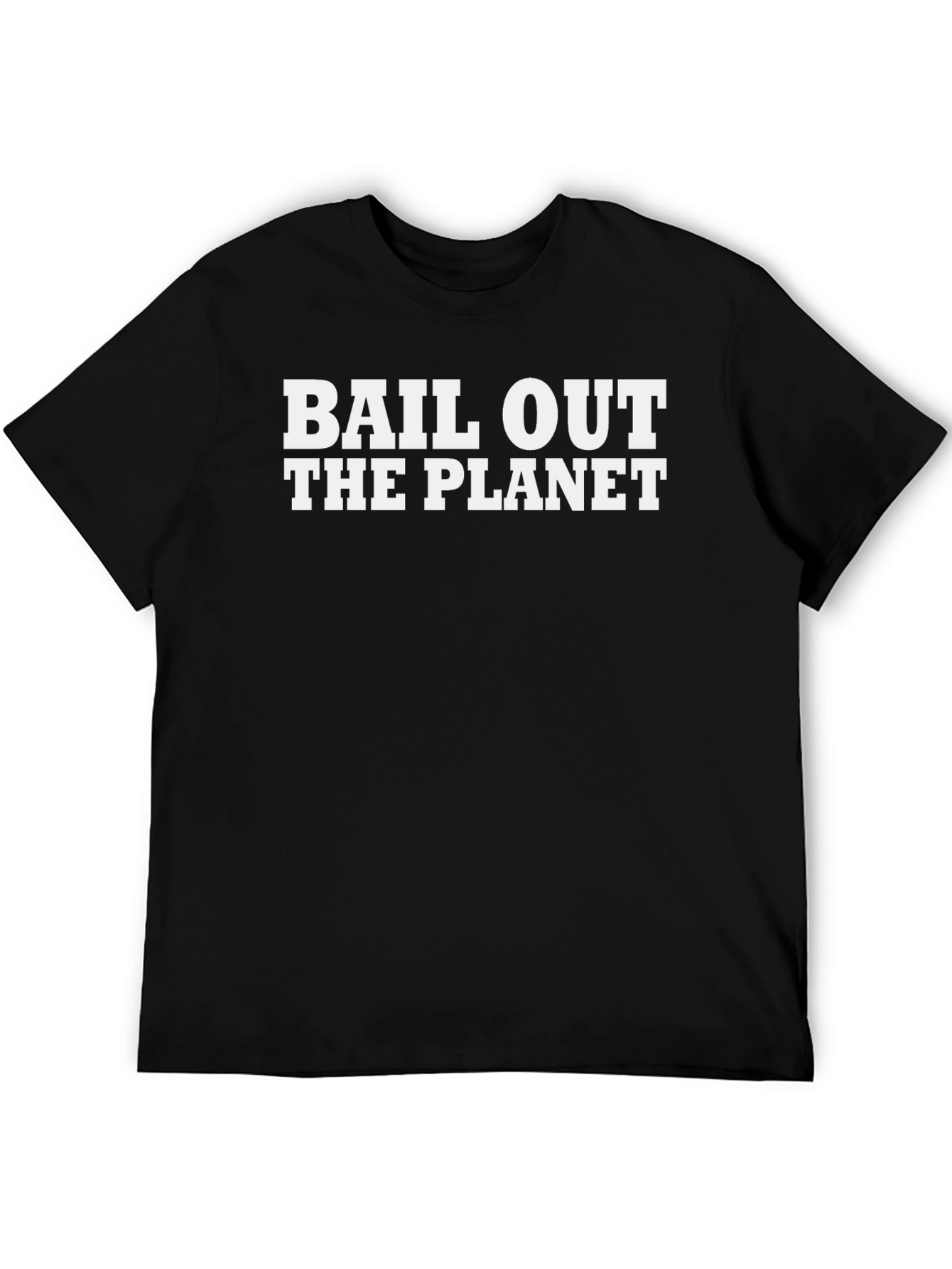 Bail Out The Planet Graphic Tee - Black