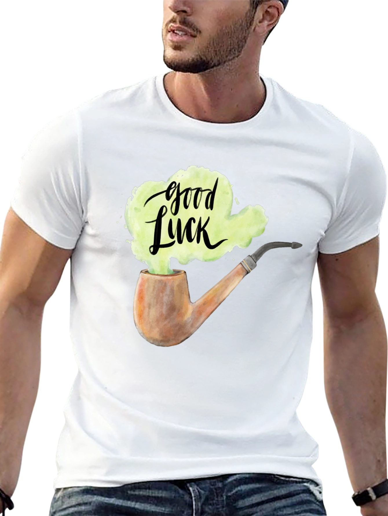 Lucky Pipe T-Shirt - Good Luck Charm Graphic Tee