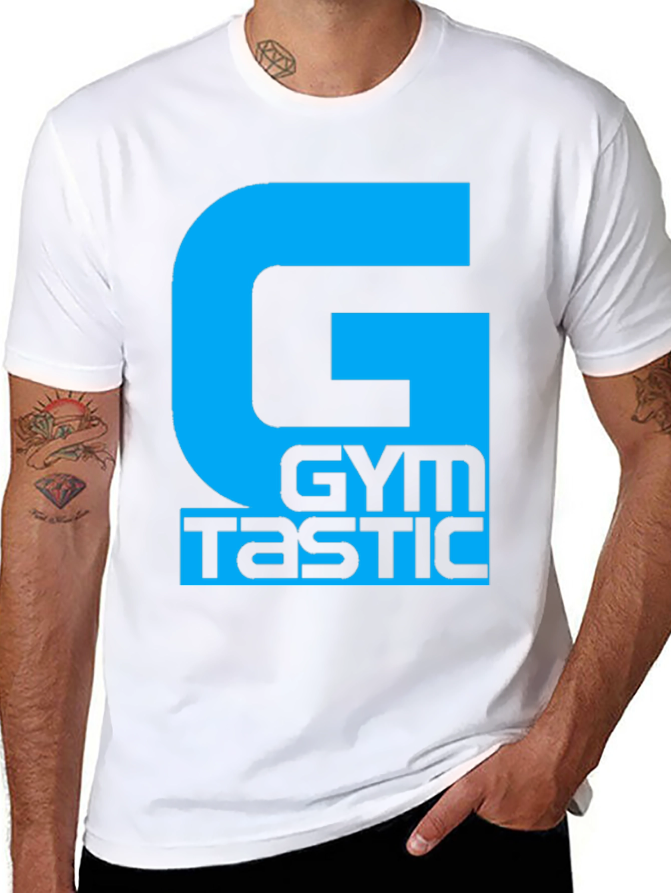 Gymtastic Black T-Shirt - Fitness Apparel