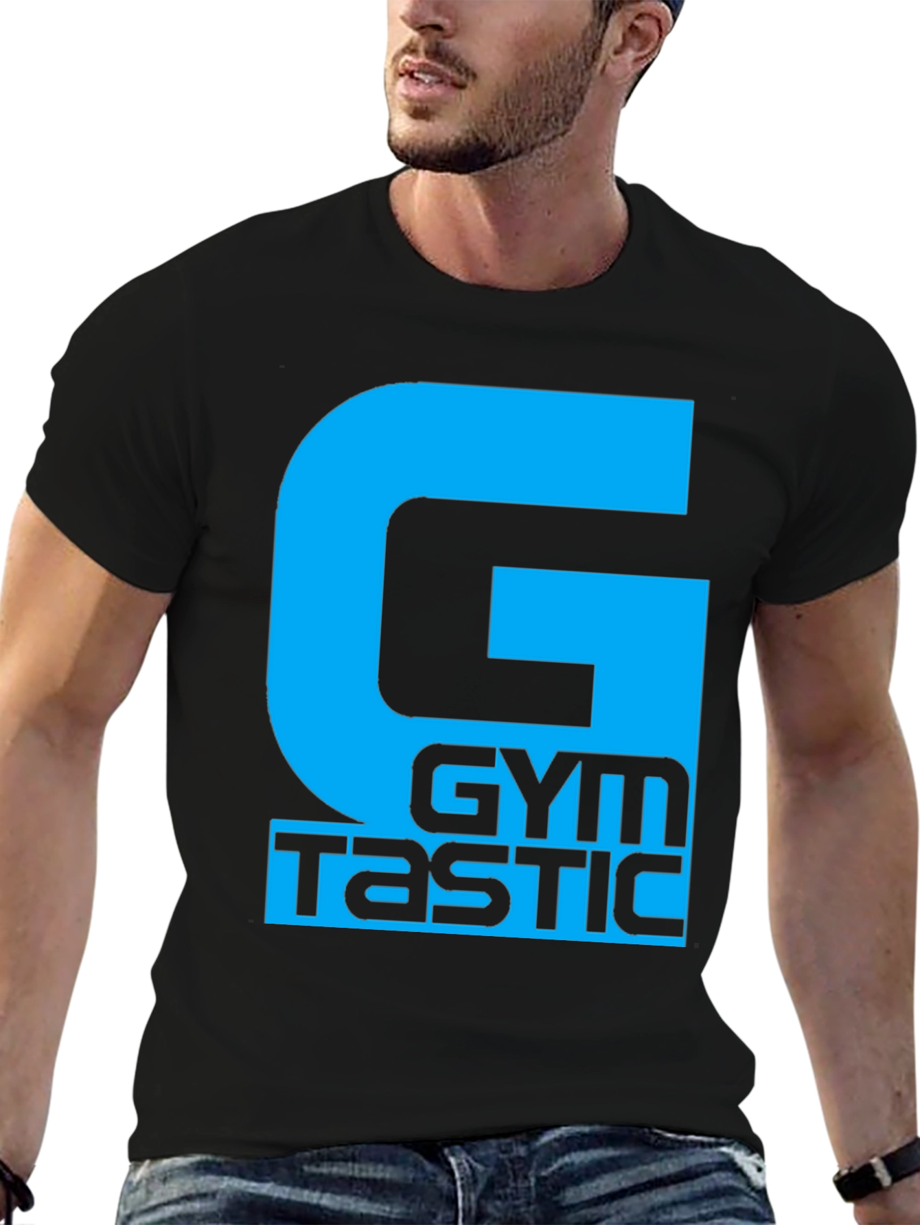 Gymtastic Black T-Shirt - Fitness Apparel