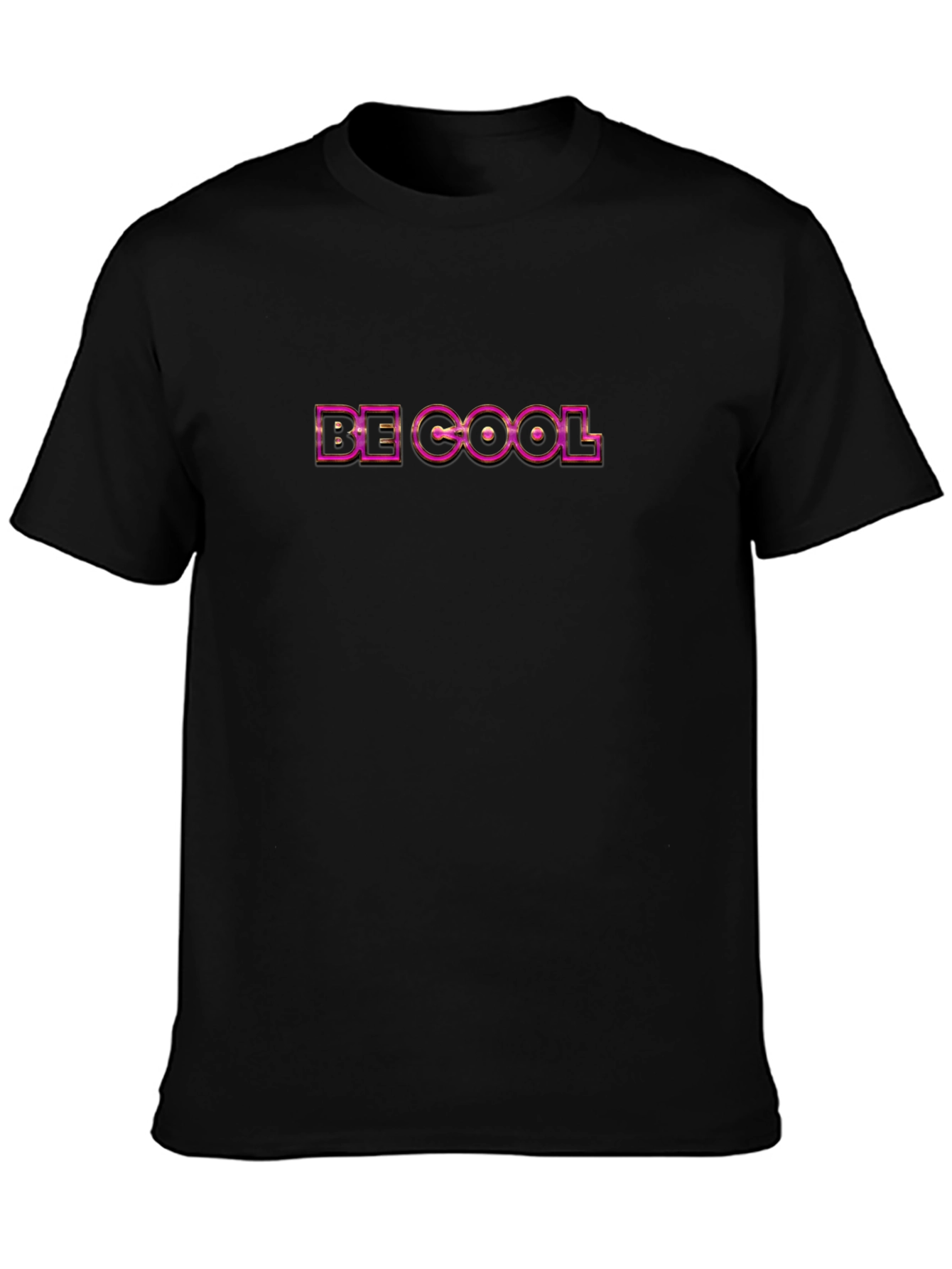 Be Cool Black Graphic Tee