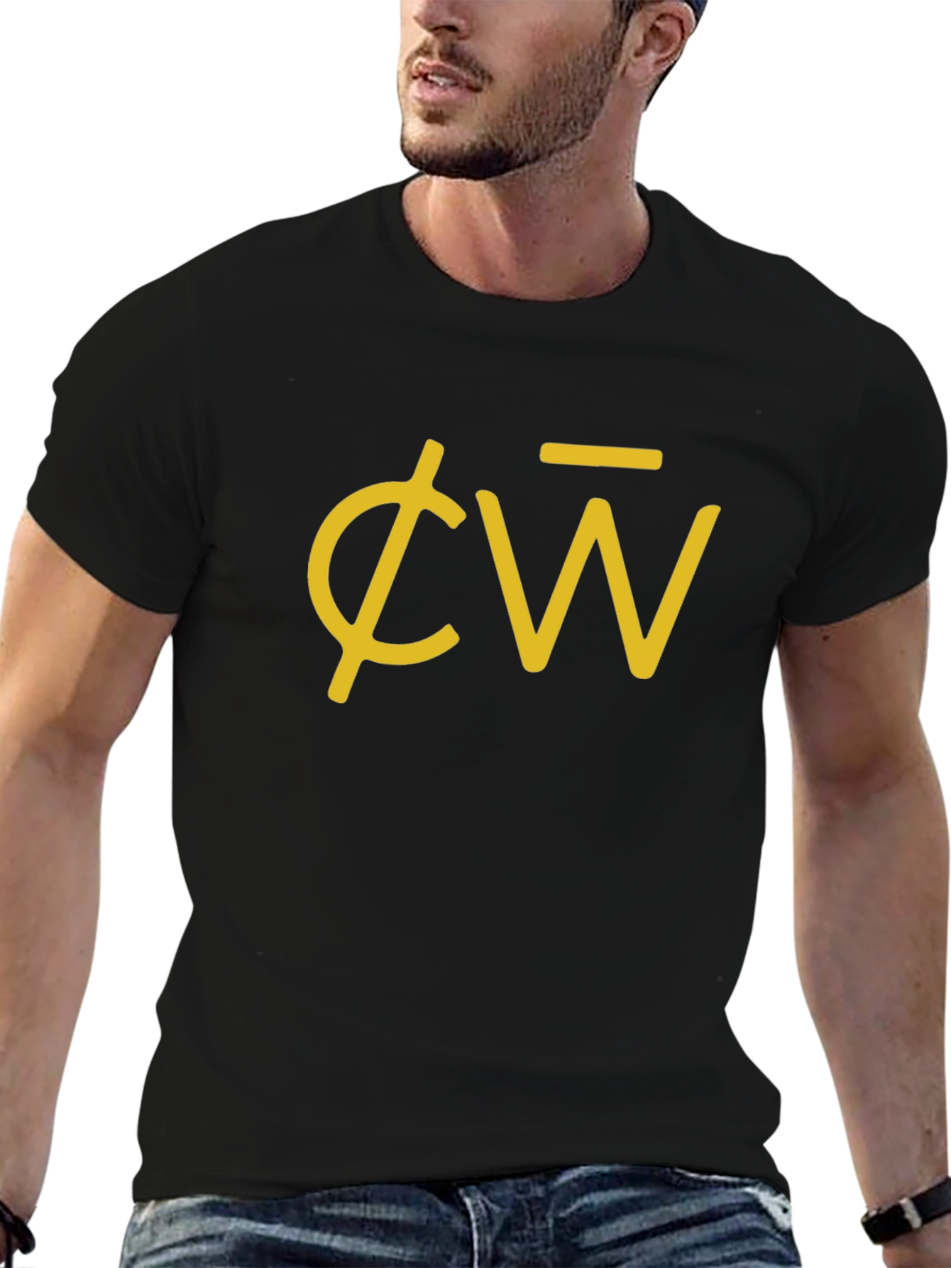 CW Logo T-Shirt - Black Cotton Blend