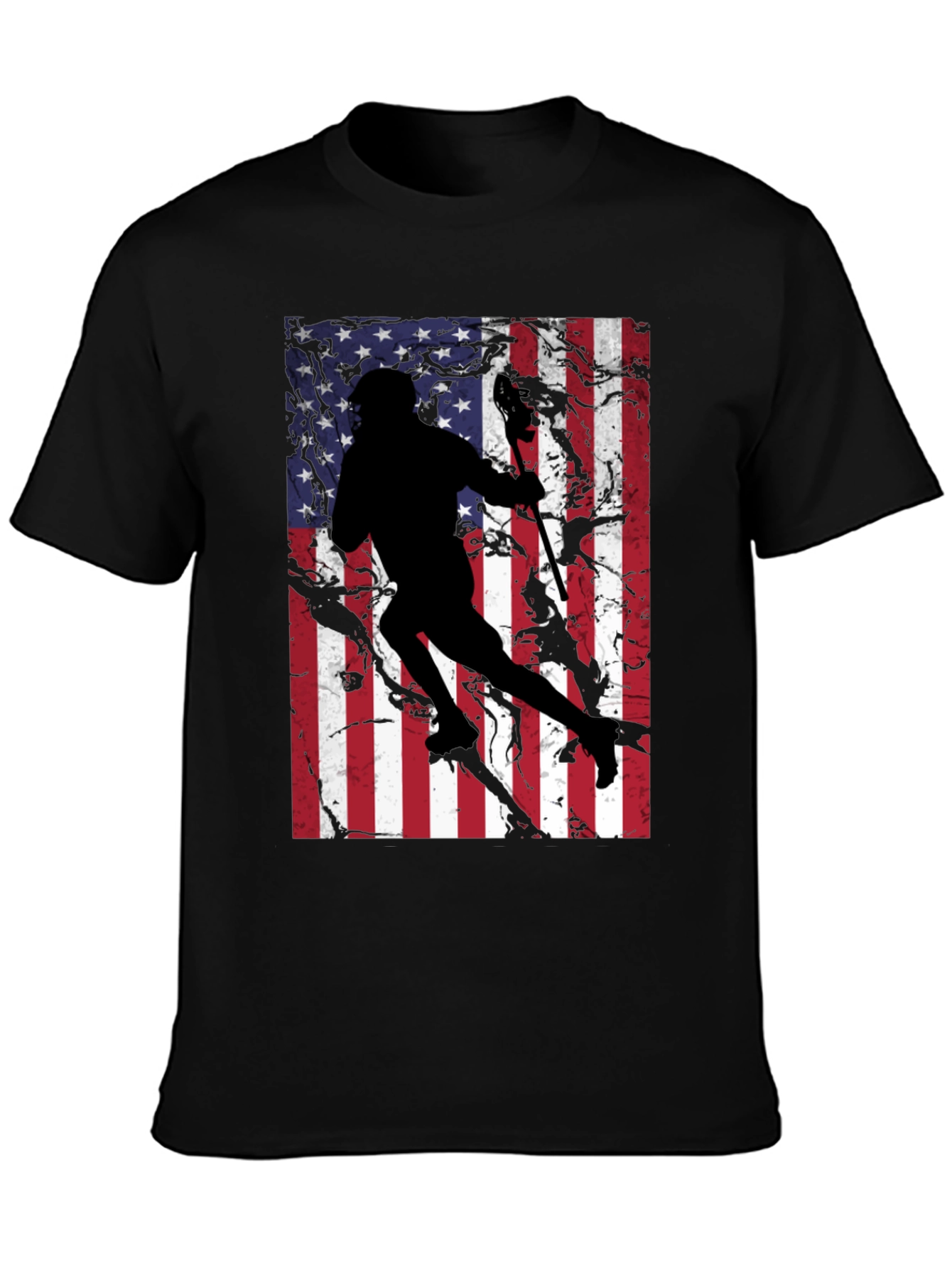 USA Lacrosse Player Graphic T-Shirt