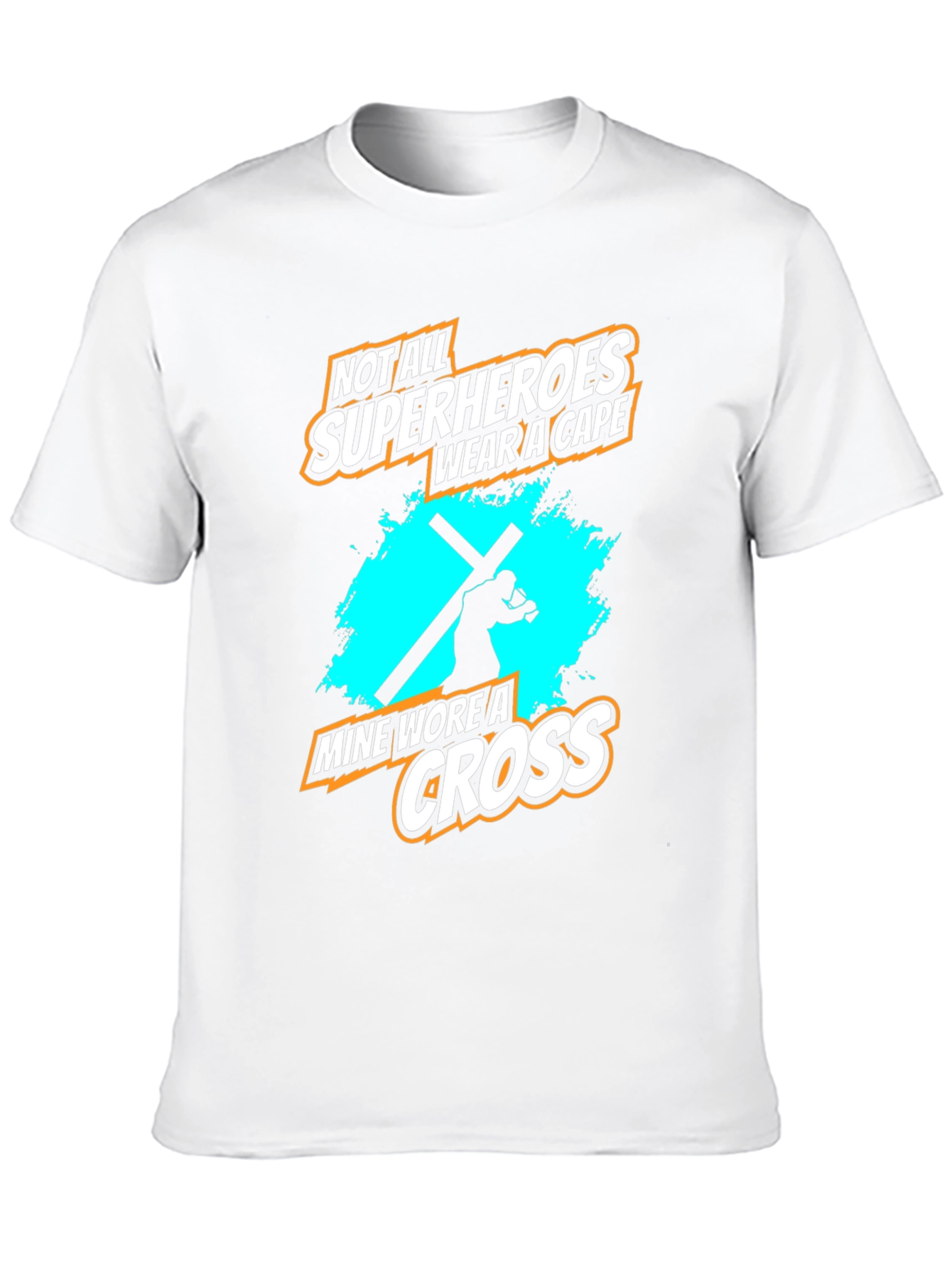 Superhero Cross Graphic Tee - Faith Based Apparel